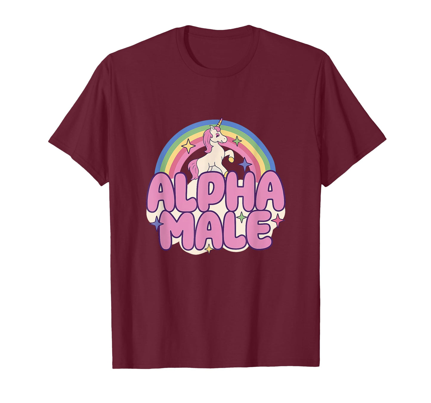 Alpha Male Unicorn, Pride, Funny, Rainbow T-Shirt