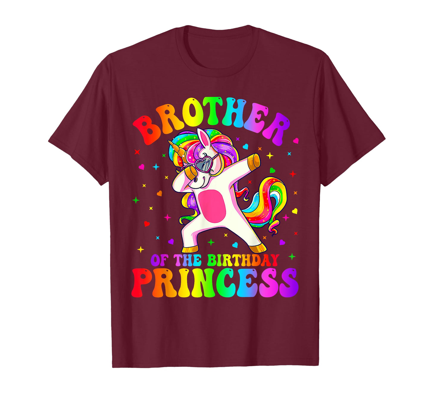Brother of the Birthday Princess Girl Dabbing Unicorn Funny T-Shirt