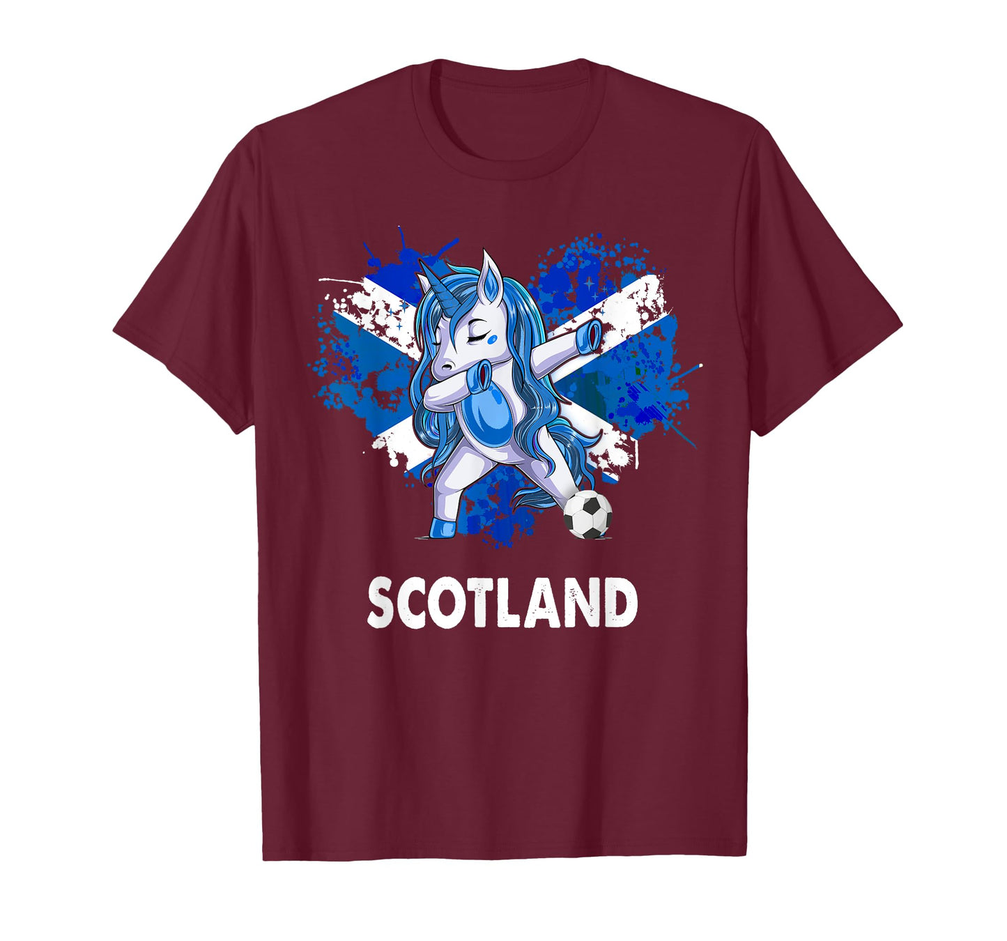 Unicorn Scottish Flag For Kids & Scottish Expats In Scotland T-Shirt