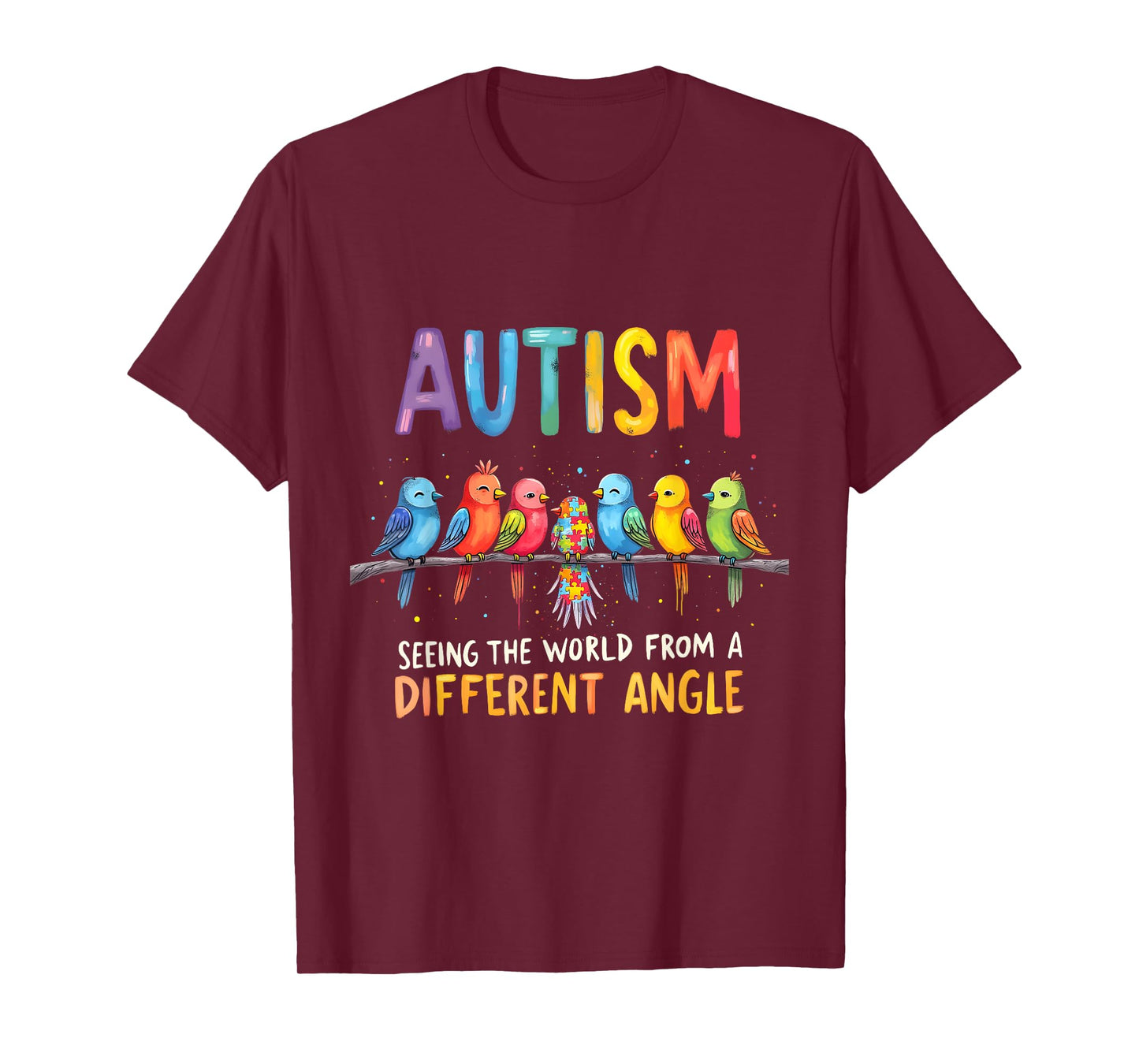 Autism Awareness Different Angle Neurodiversity Design T-Shirt
