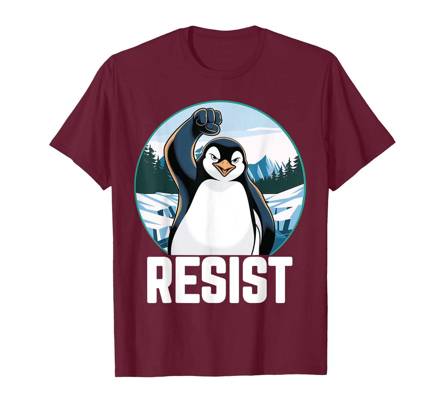 Penguin Funny Resist Tariffs T-Shirt