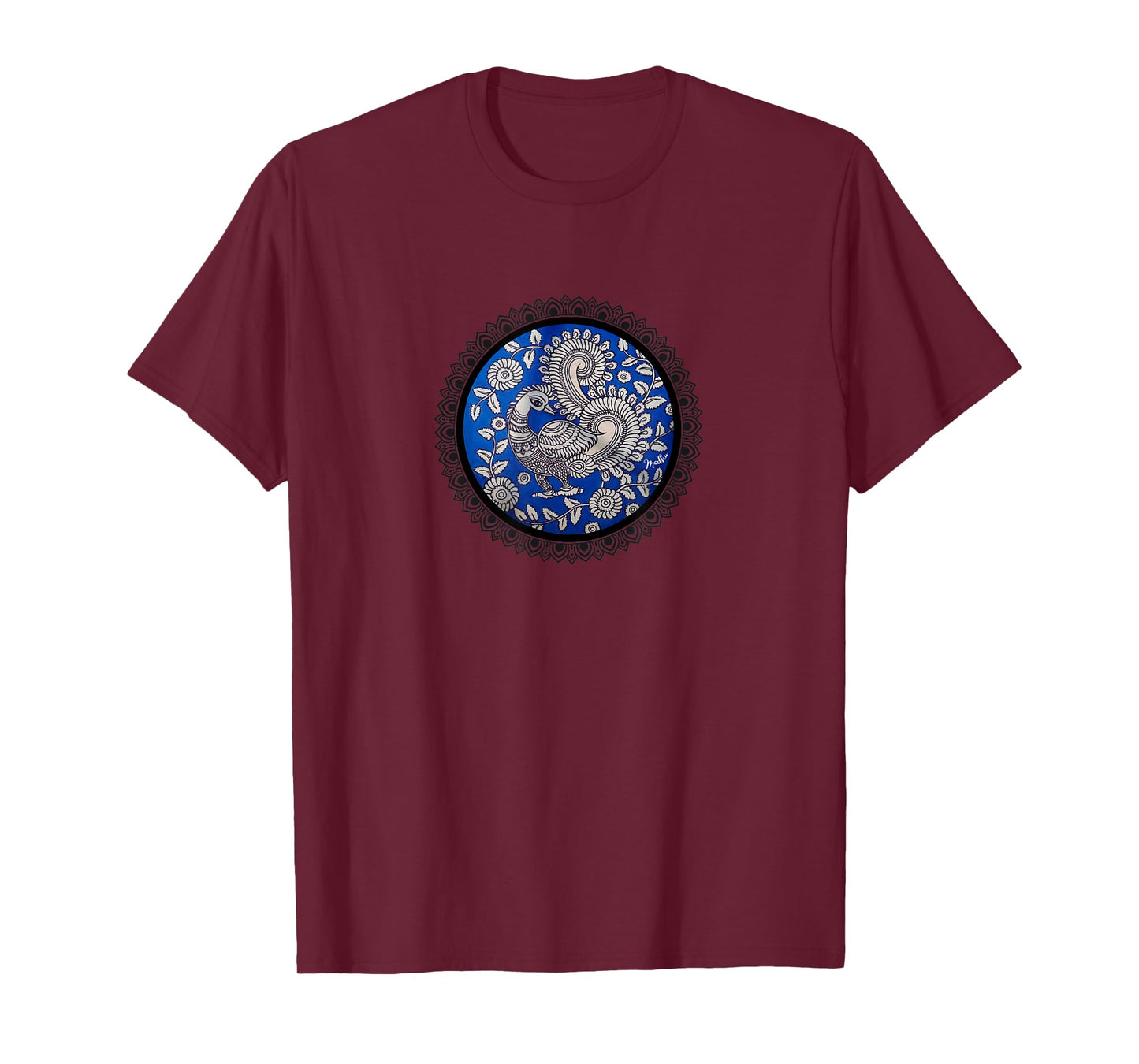 Madhubani peacock T-Shirt