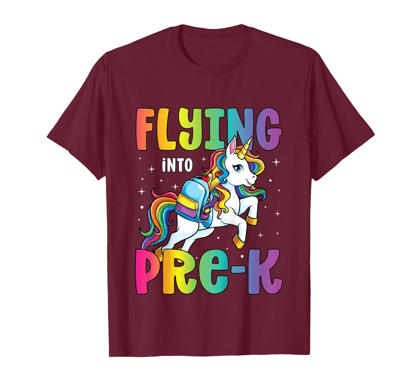 Pre Kindergarten Girls Unicorn First Day of Pre K T-Shirt