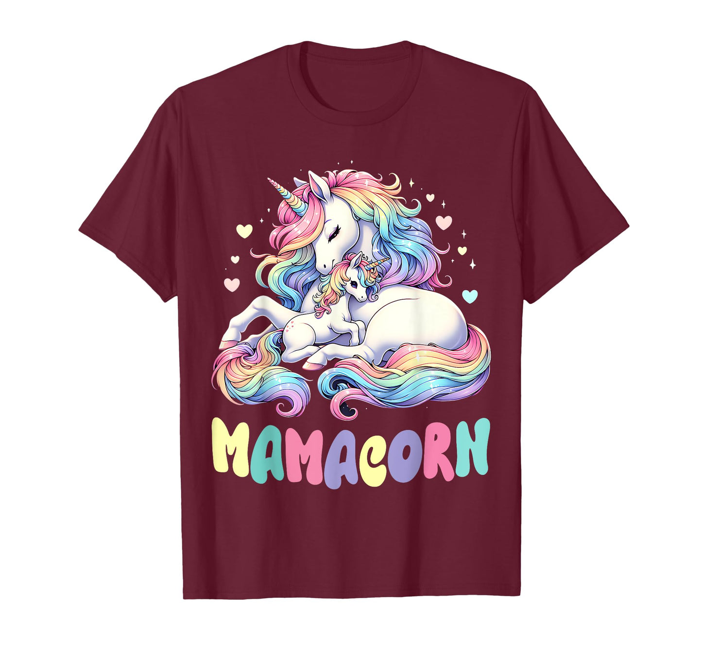 Funny Mamacorn Costume Mothers Day Unicorn Mom Women Mother T-Shirt