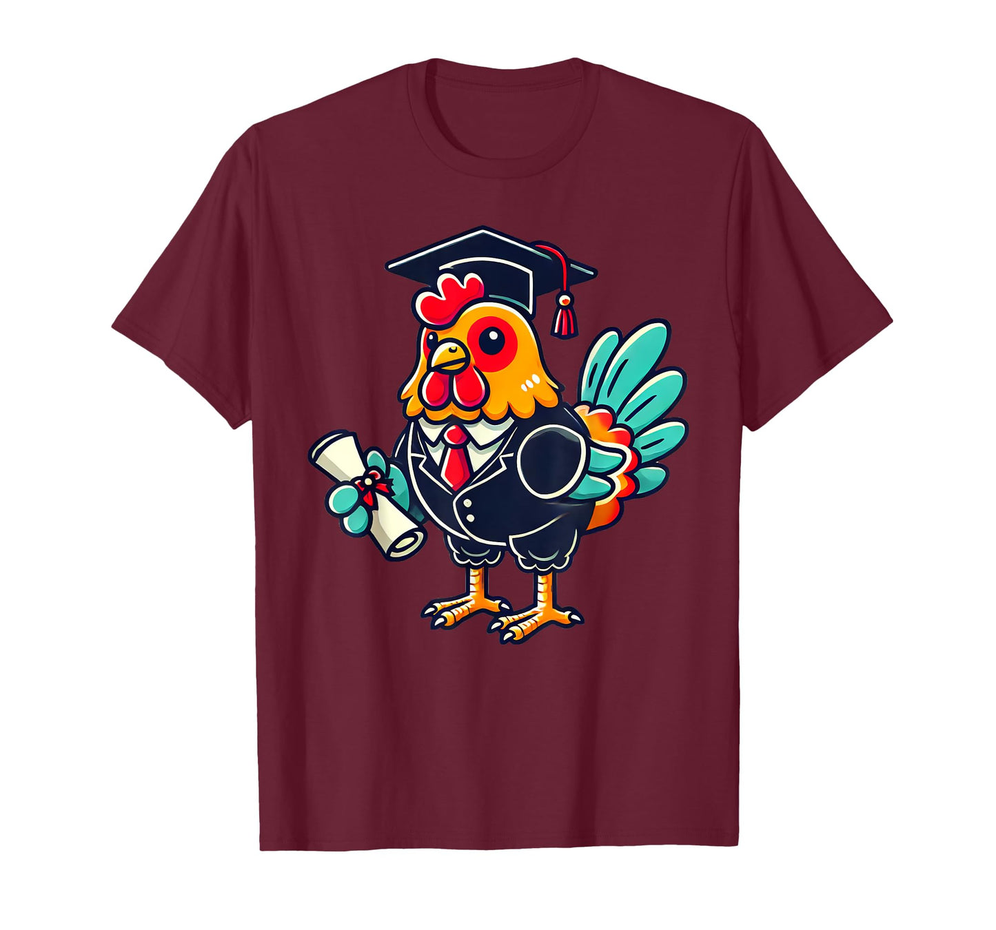 Kawaii Chicken Graduation T-Shirt