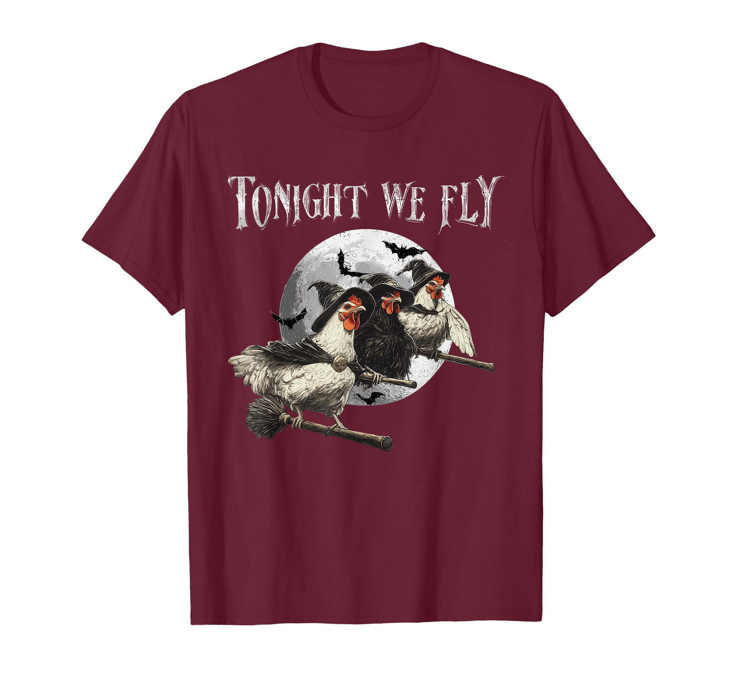 Tonight We Fly Funny Chicken Halloween Costume Spooky Season T-Shirt