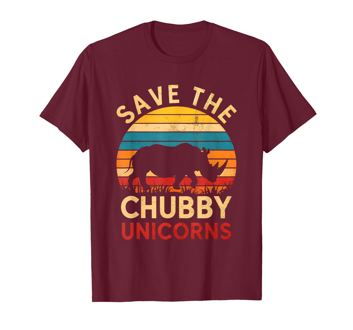 Save The Chubby Unicorns Rhino Animal Rights Conservation T-Shirt