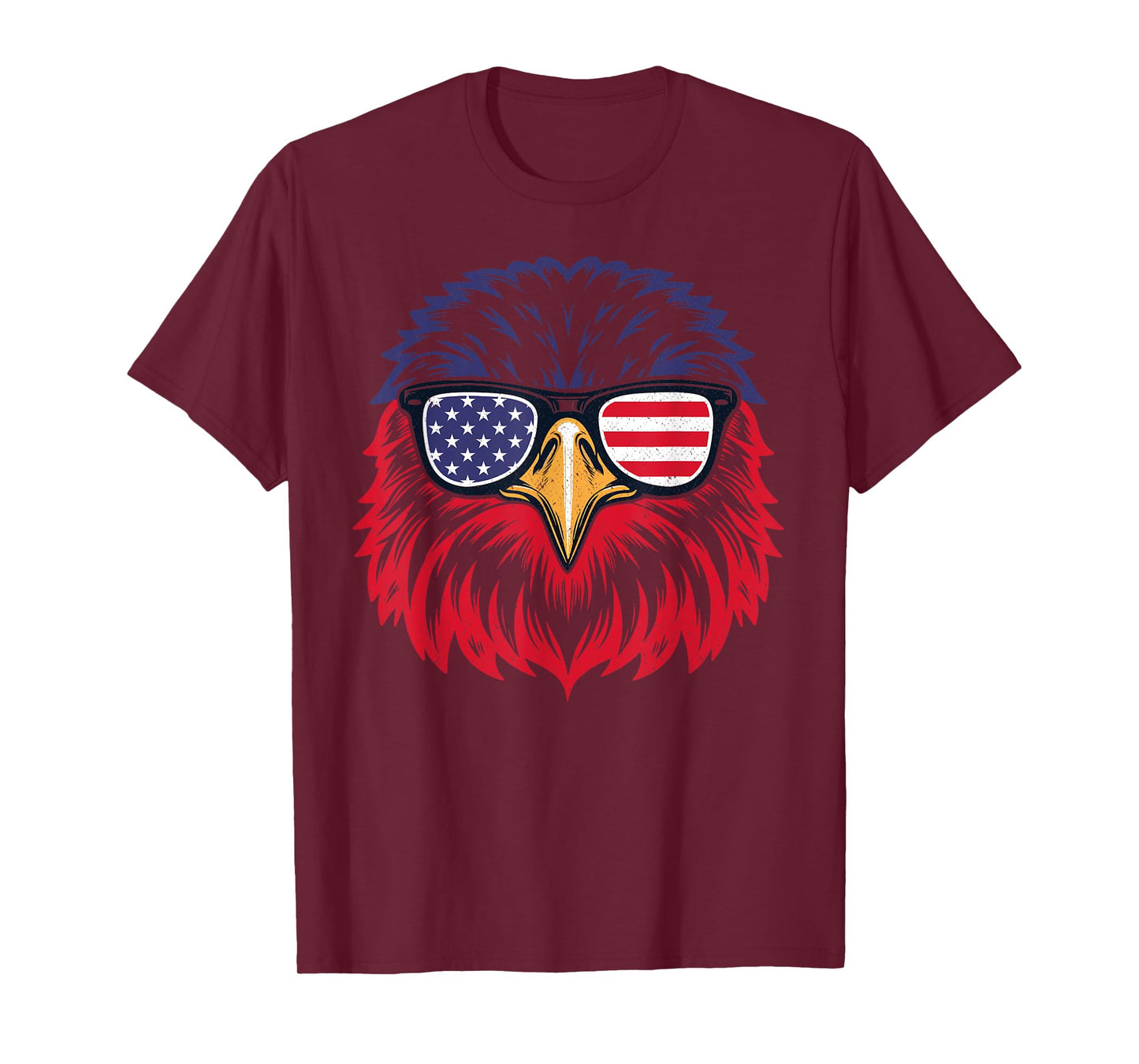 Patriotic Eagle Funny 4th of July US American Flag Men Women T-Shirt