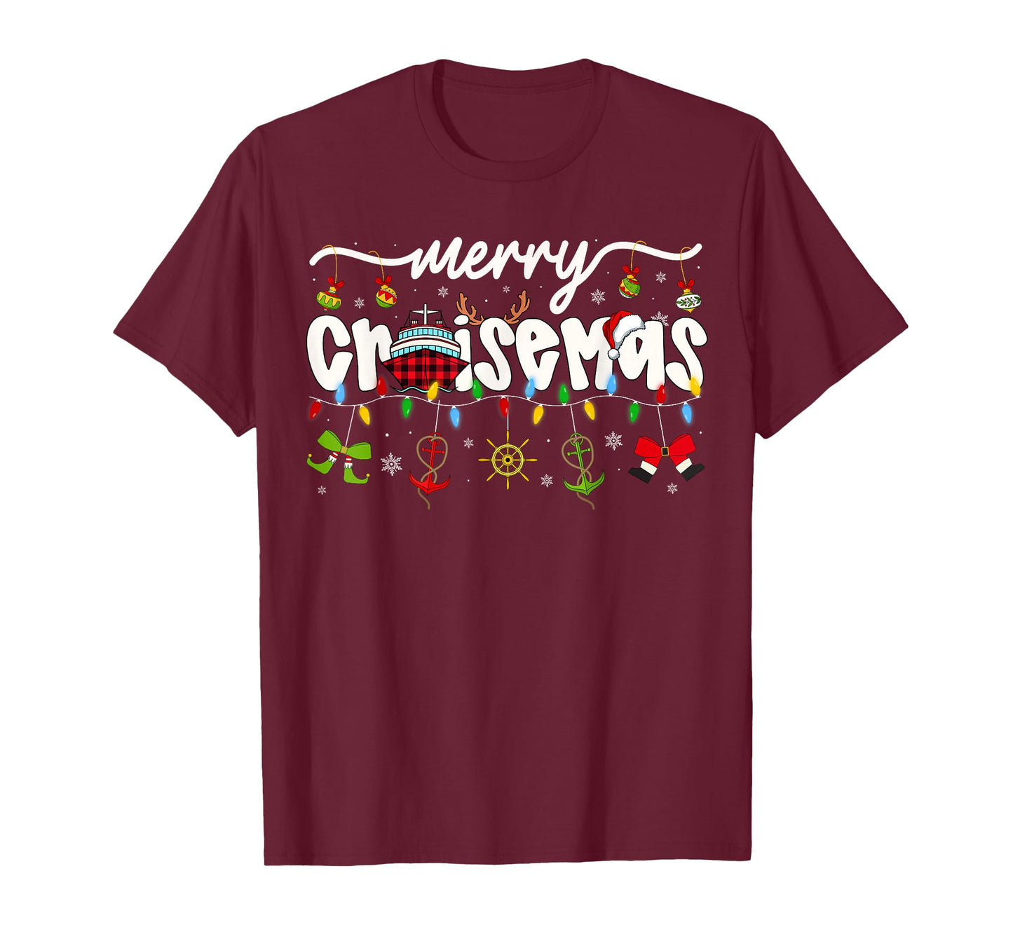Merry Cruisemas Christmas Family Cruisin Cruise Lover T-Shirt