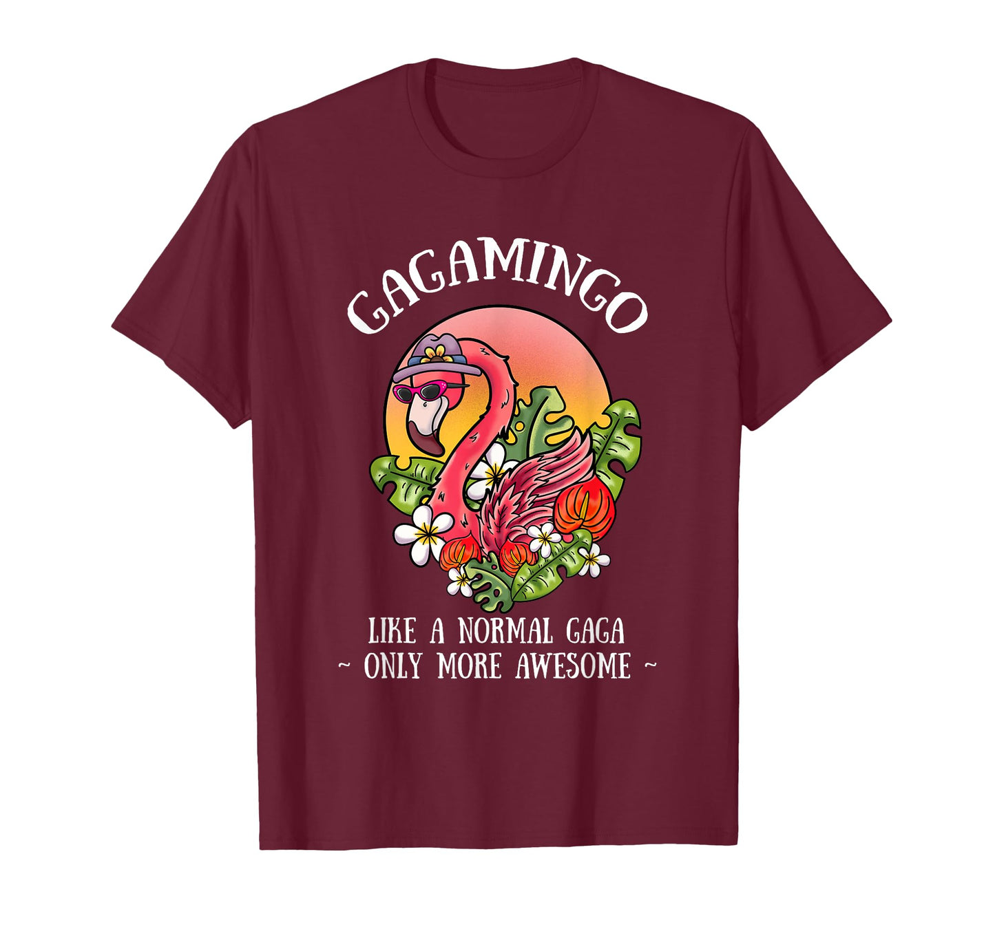 Gagamingo Gaga Flamingo Lover Grandma Grandmother Grandmom T-Shirt