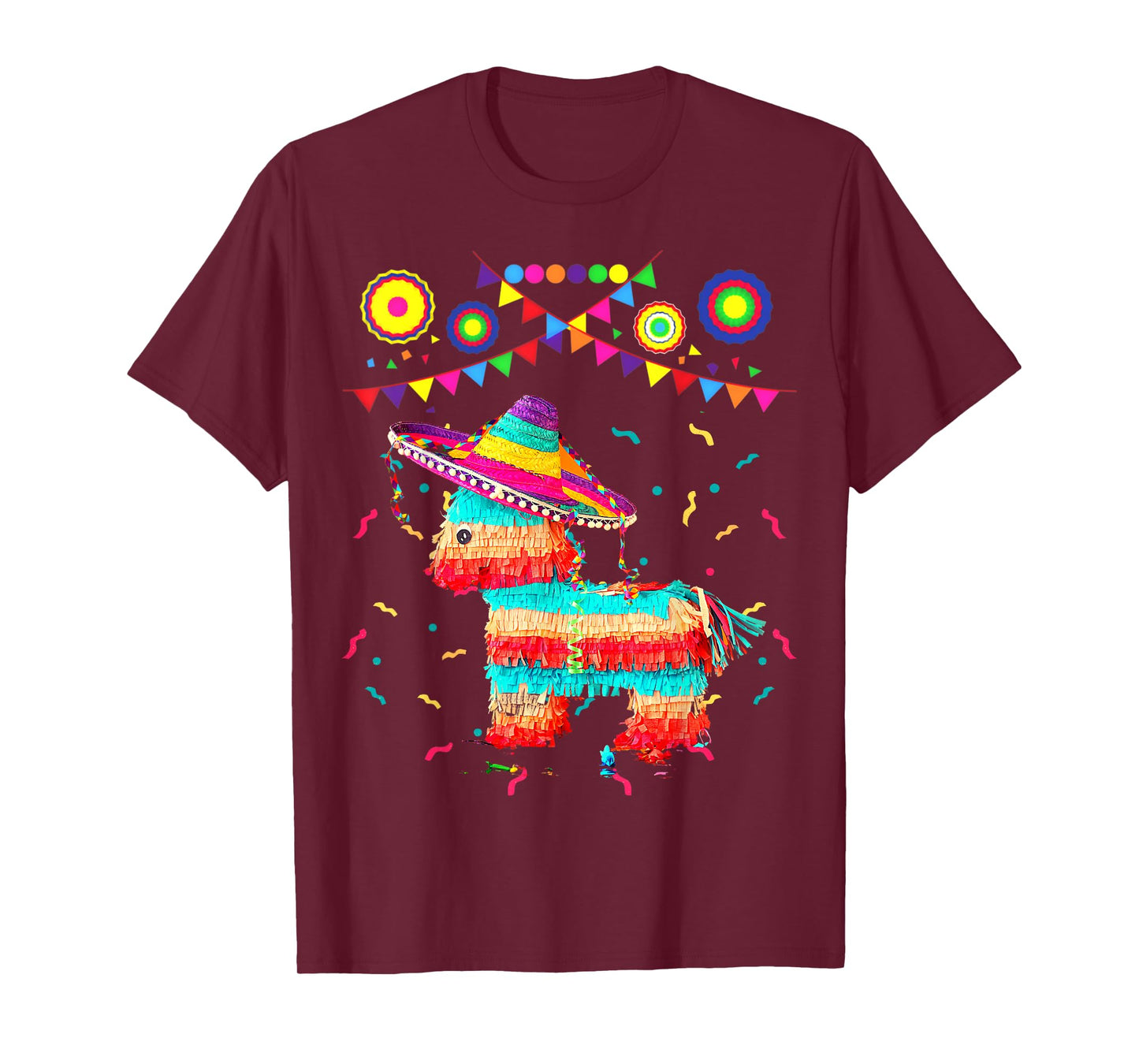 Funny Donkey Unicorn Birthday Pinata Fiesta Cinco de Mayo T-Shirt