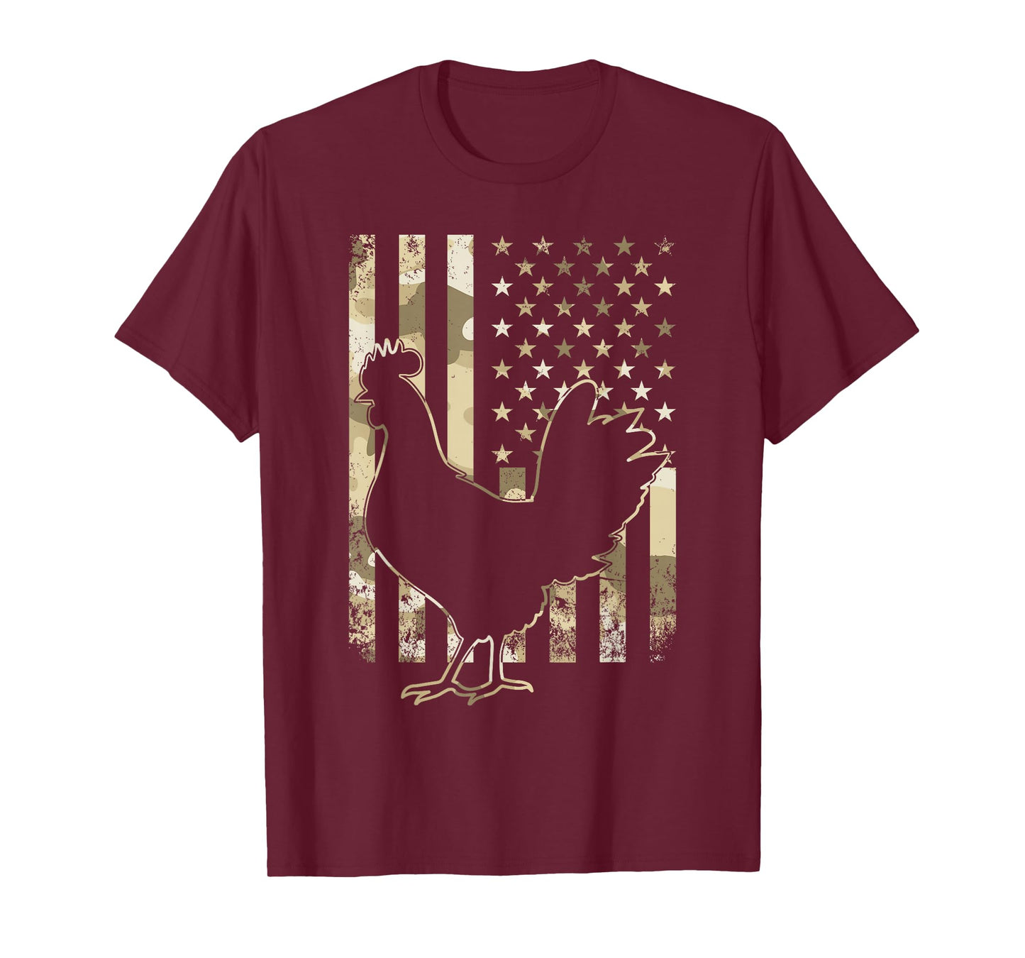 Chicken US American Flag Patriotic Chicken Lover 4th of July T-Shirt