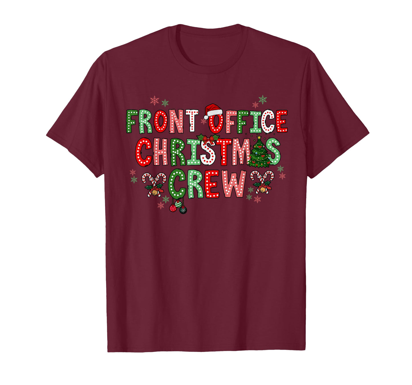 Front Office Squad Christmas Office Staff Admin Medical T-Shirt