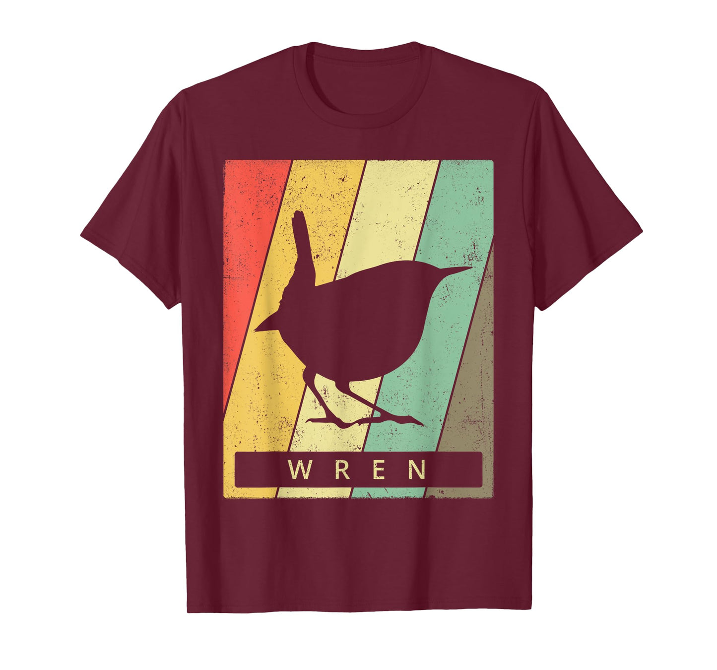 Wren Bird Lover Vintage Retro Animal T-Shirt
