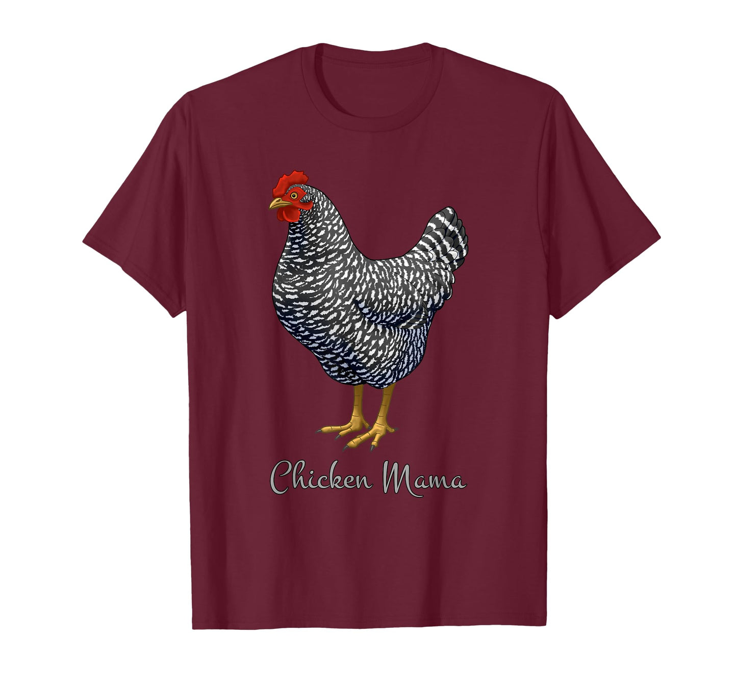 Chicken Mama Black Barred Plymouth Rock Hen Mom Bird Lovers T-Shirt