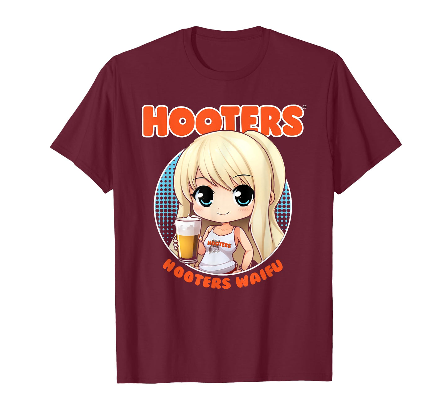 Hooters Waifu Anime Inspired Kawaii Girl T-Shirt