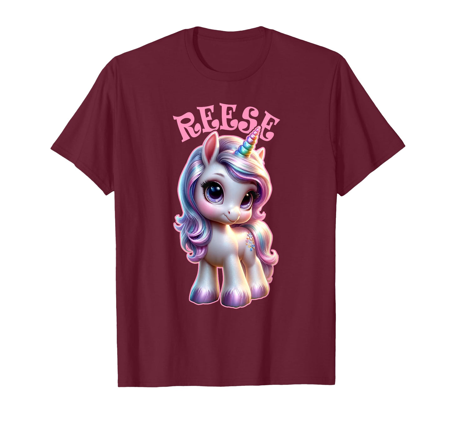Reese Cute Unicorn Design for Girls Name Reese T-Shirt