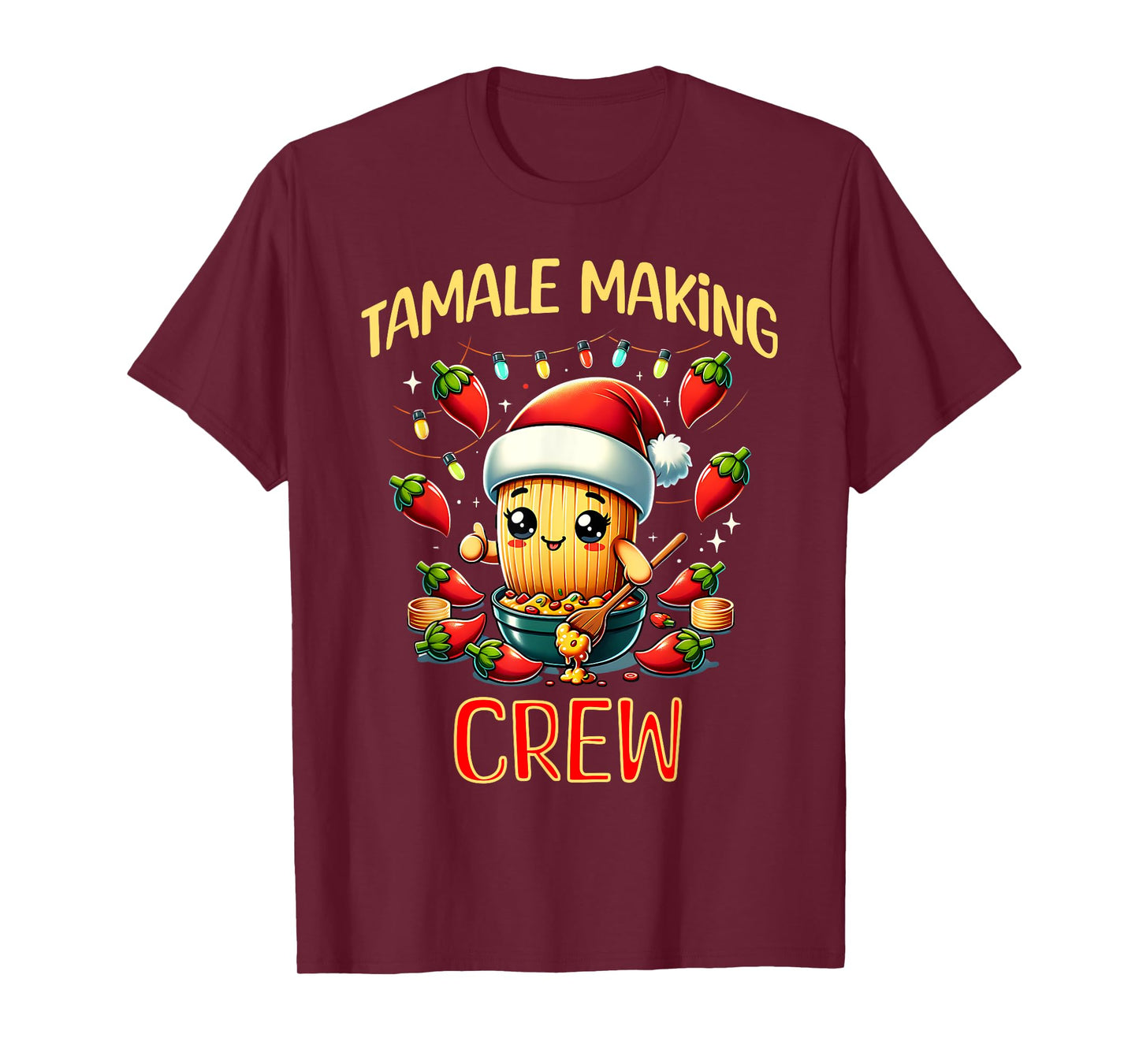 Tamale Making Crew Tamale Season Funny Mexican Christmas T-Shirt