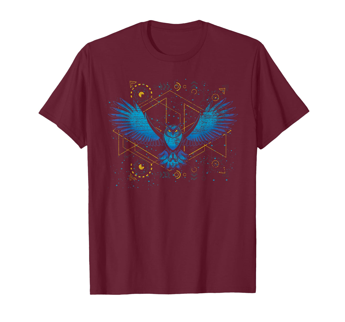 Flying Bird Wise Animal Wildlife Forest Nature Owl T-Shirt
