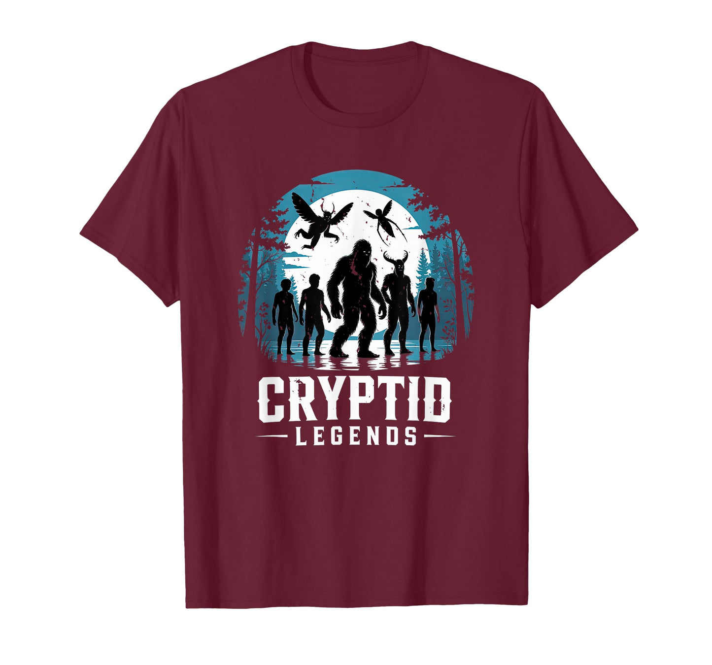 Cryptid legends mothman bigfoot jersey devil chupacabra T-Shirt