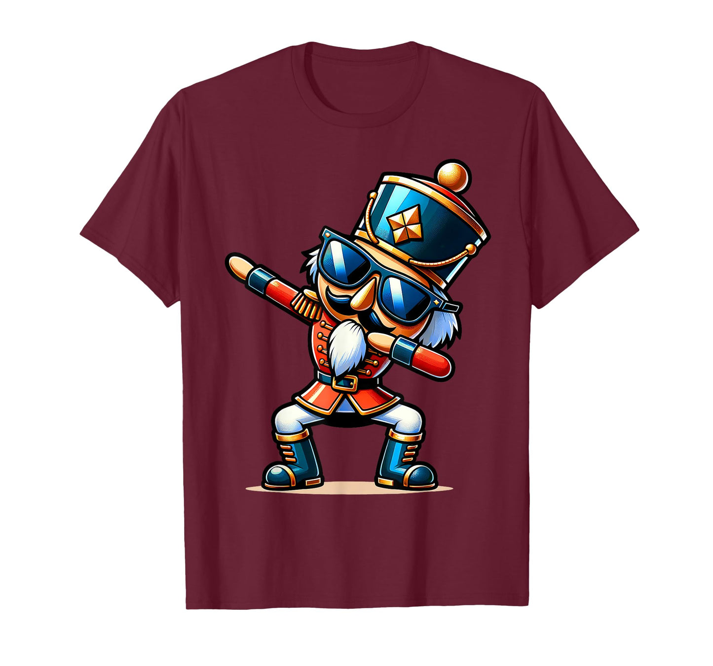 Christmas Nutcracker Dabbing Boys Santa Xmas Funny T-Shirt