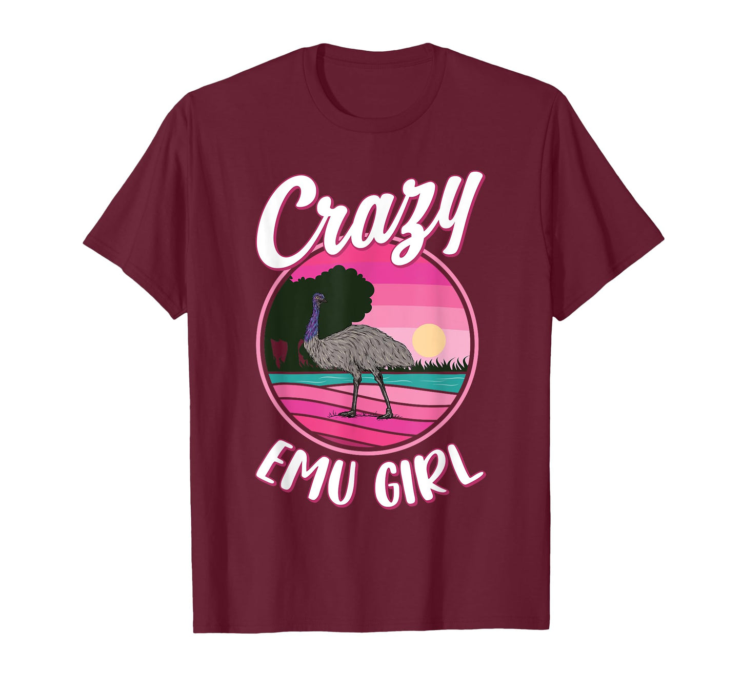 Crazy Emu Girl T-Shirt