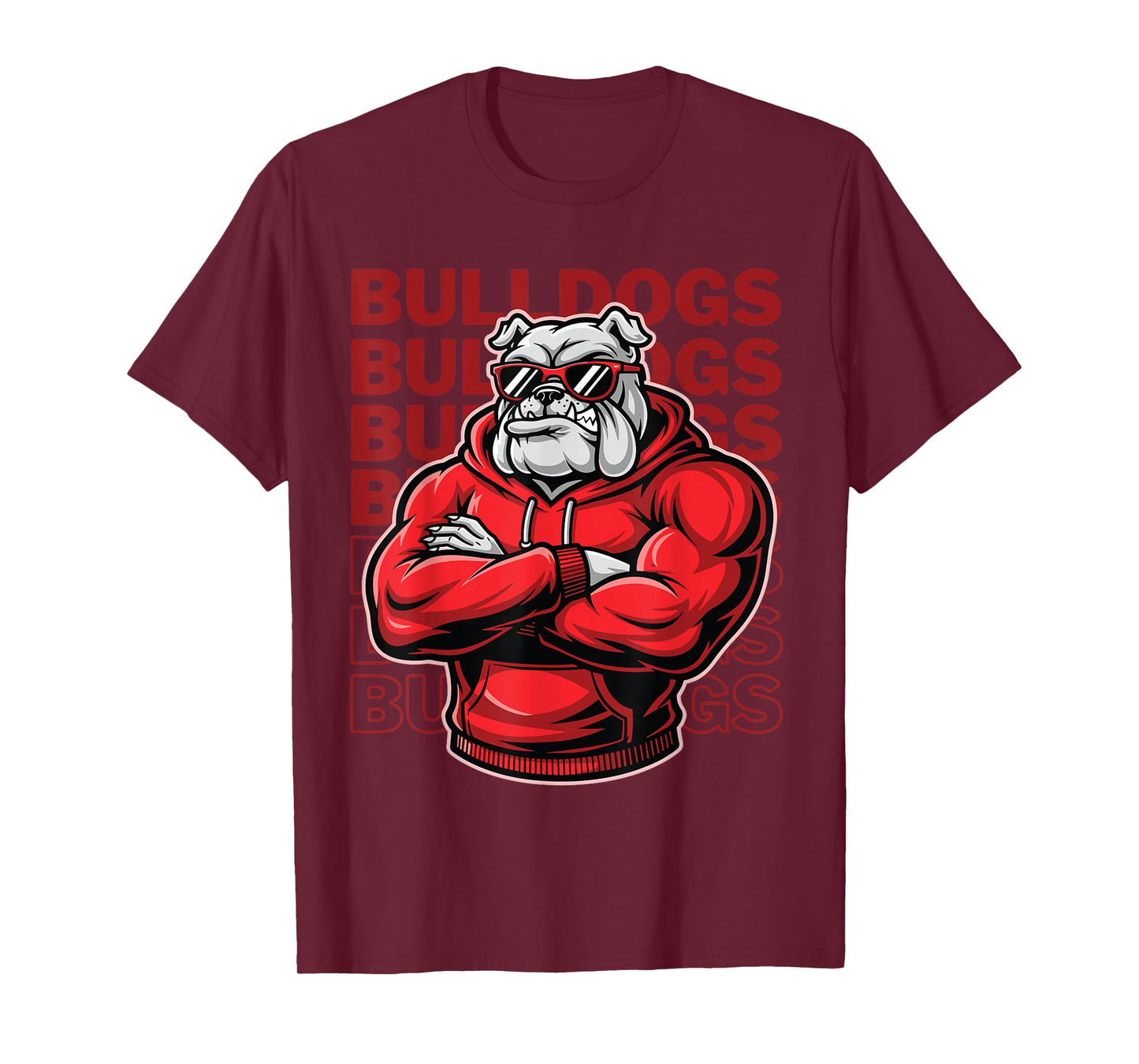 Bulldogs Tshirt Retro Bulldogs Gift for Men Women Boys Girls T-Shirt