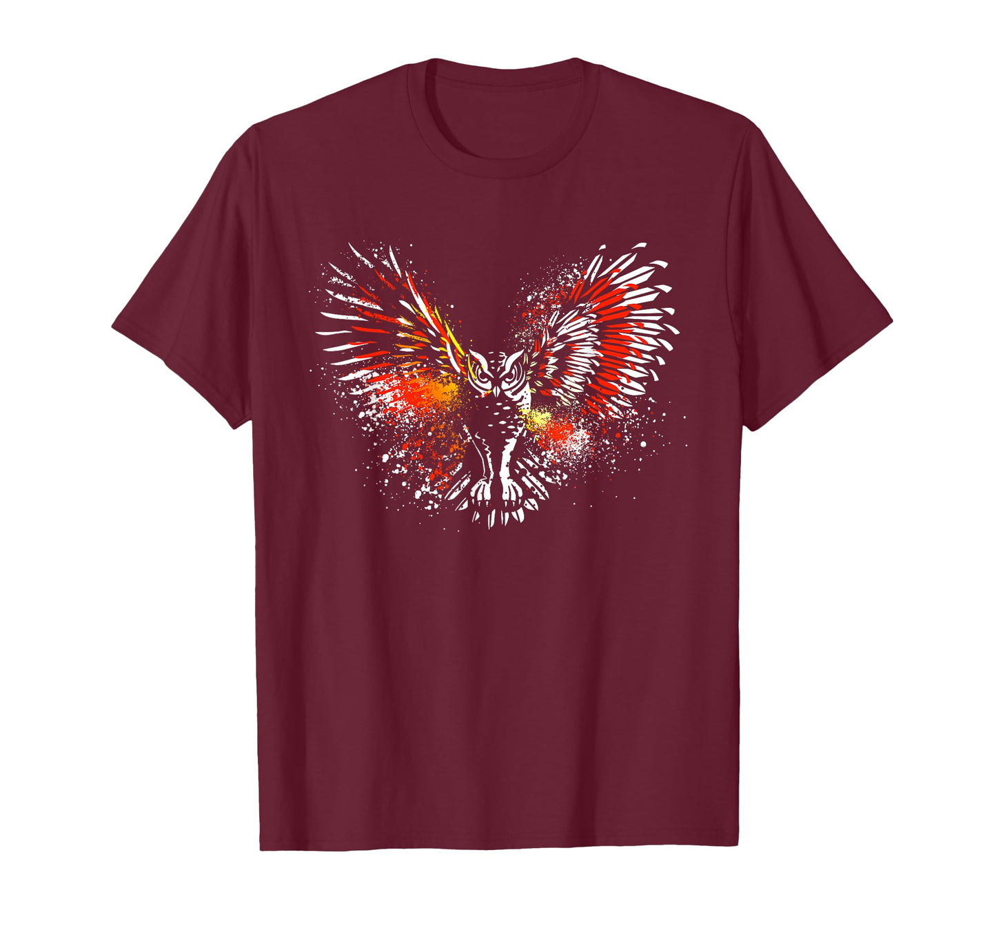 Owl | White Owl | Cute Owl | Red Owl | Night Owl Graphic T-Shirt