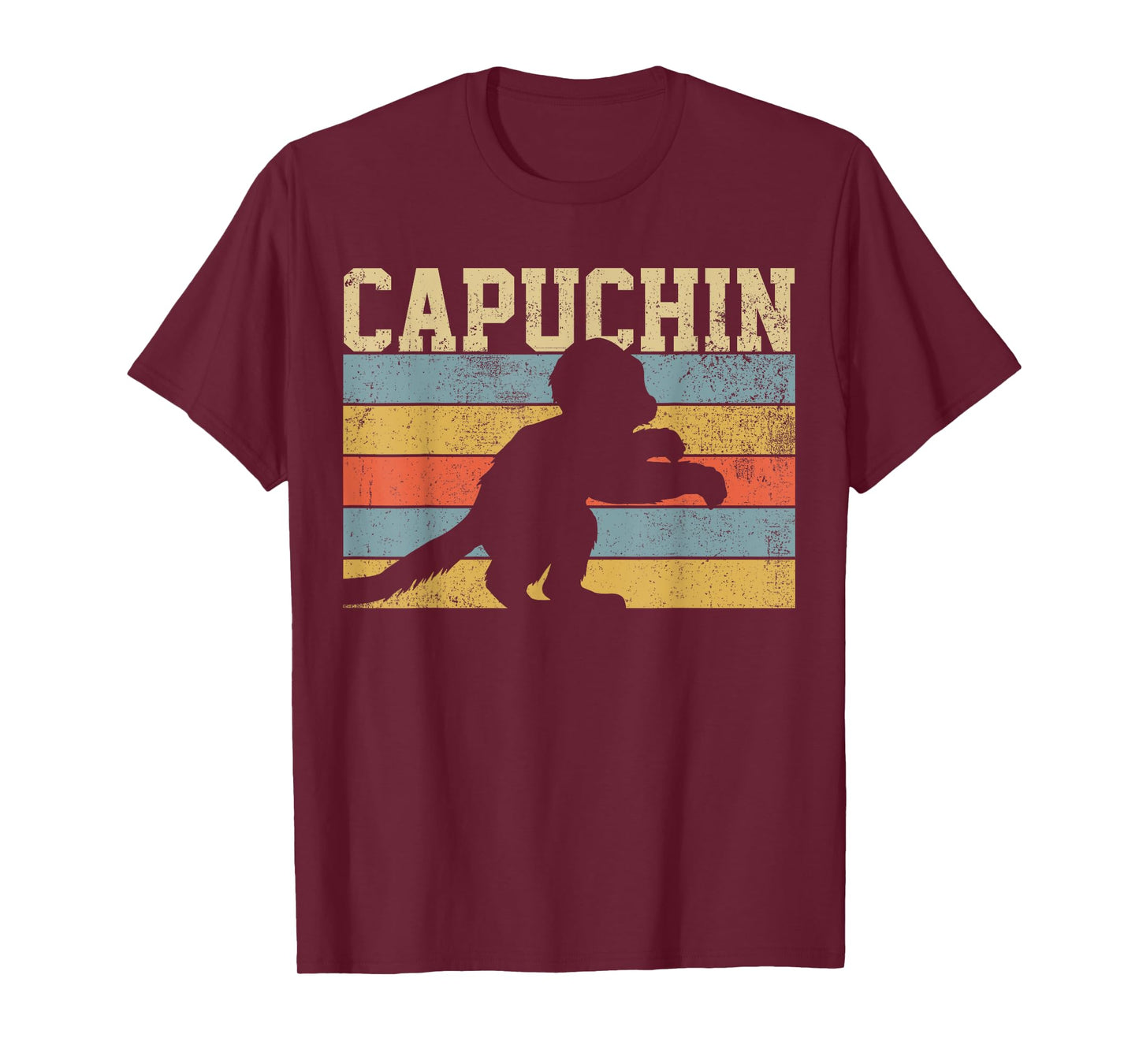 Capuchin Monkey Vintage Retro T-Shirt
