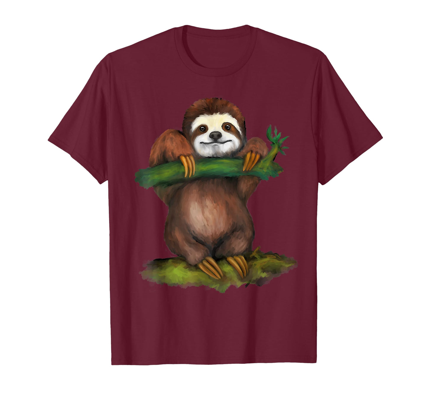 Sloth Art Funny Arboreal Animal Lovers Outfit Men Women Kids T-Shirt