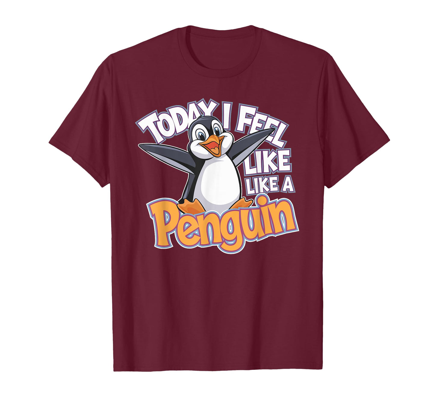 Childrens Today I feel like a Penguin Tshirt | Kids Penguin T-Shirt