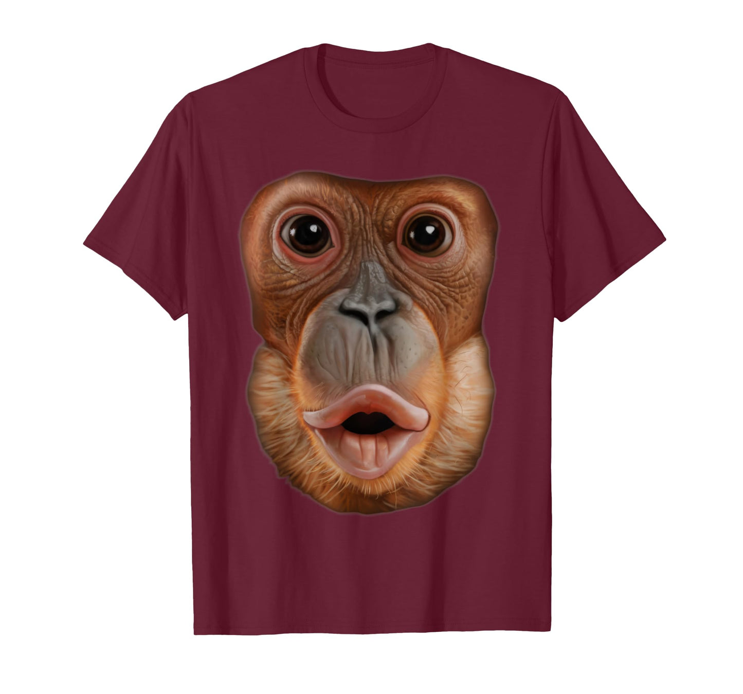 Monkey Stomach Funny Meme Ape Gorilla T-Shirt