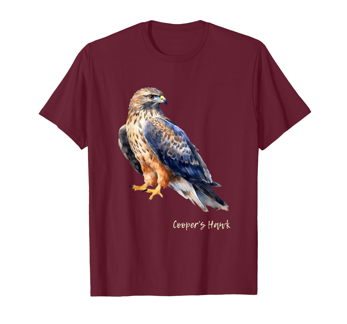 Cooper's Hawk Graphic Wildlife Birder T-Shirt