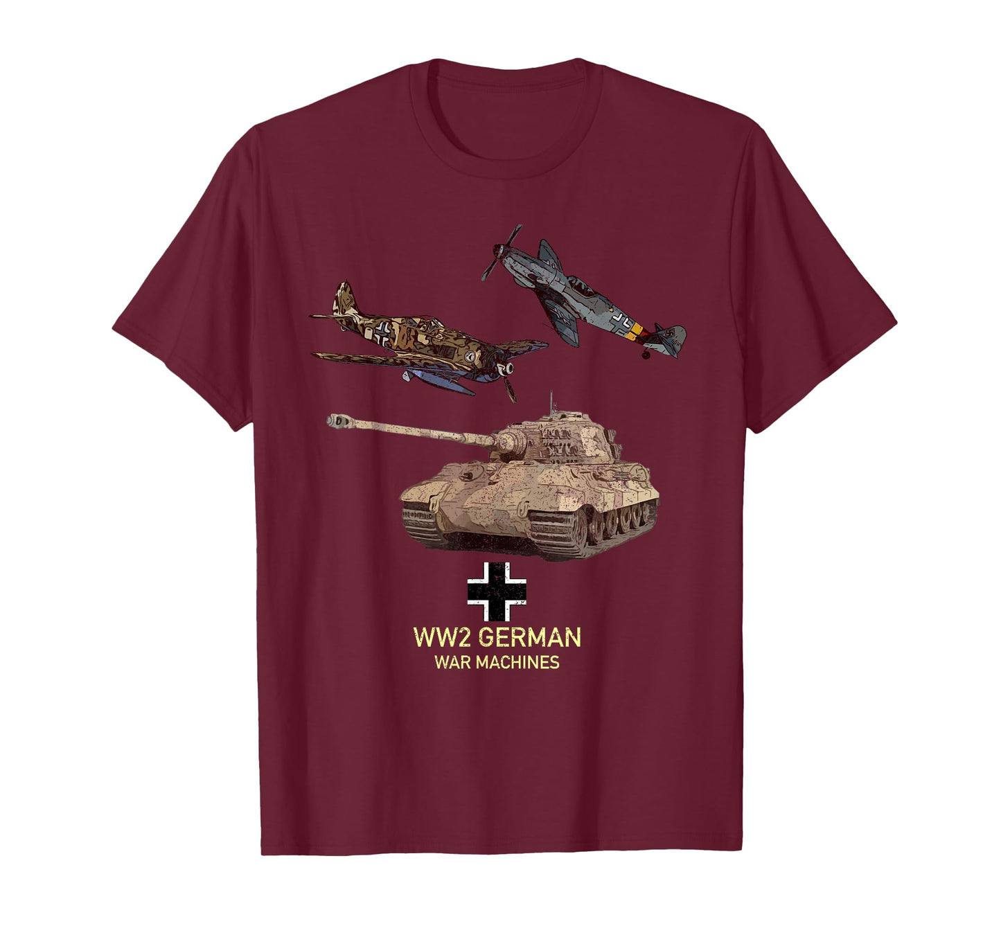 WW2 German Warbirds Tanks Panzer T-Shirt