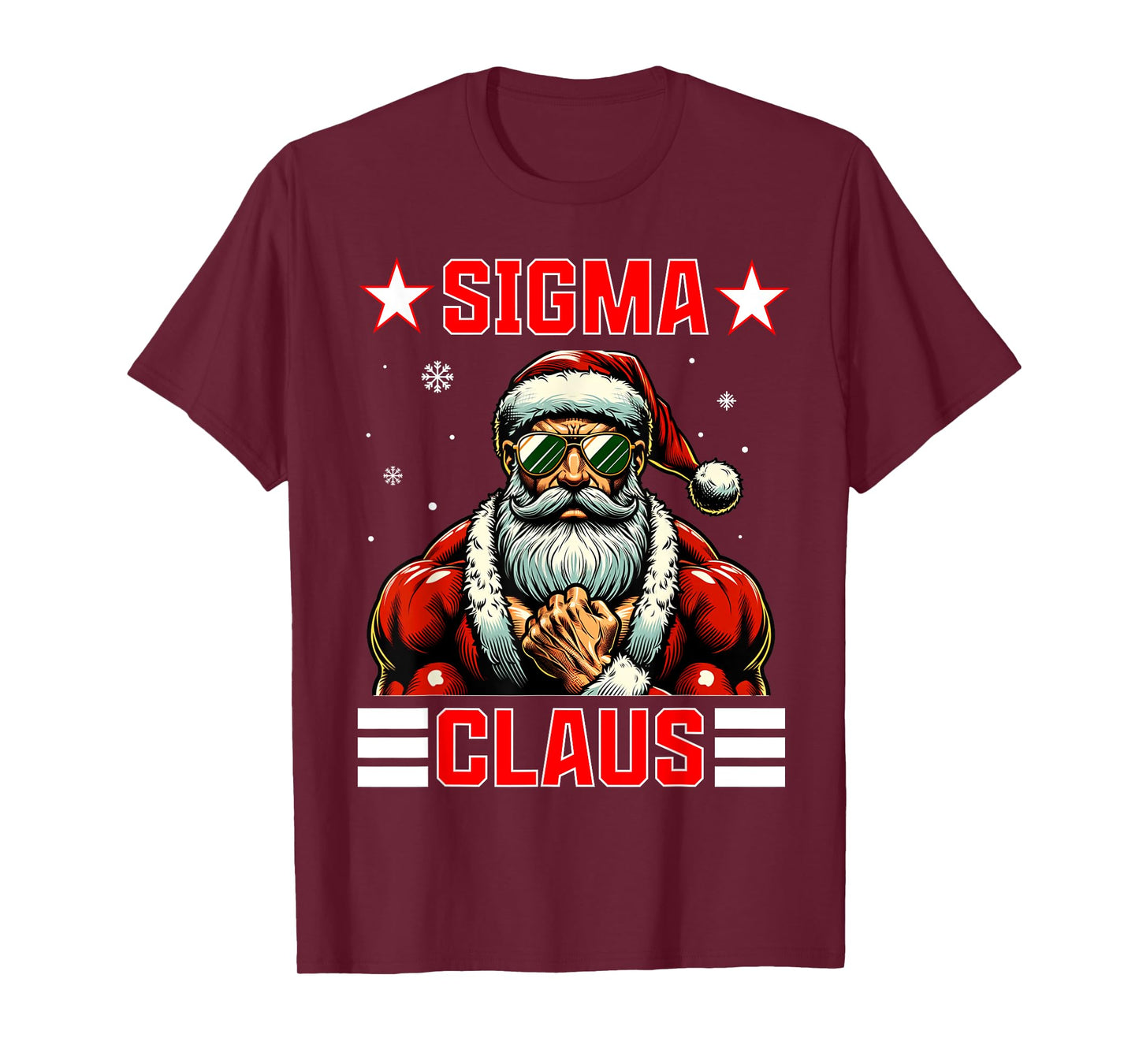 Sigma Claus Funny Christmas Santa Rizz Middle School Kids T-Shirt