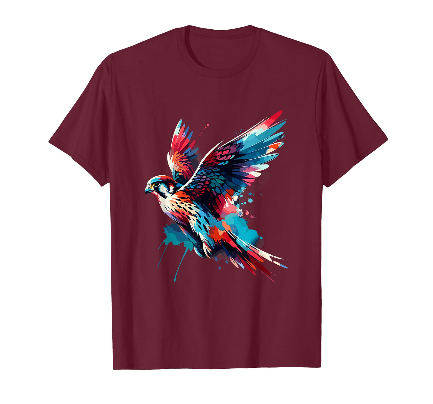 Falcon Watercolor Falconer Ornithology Gamehawking Falconry T-Shirt