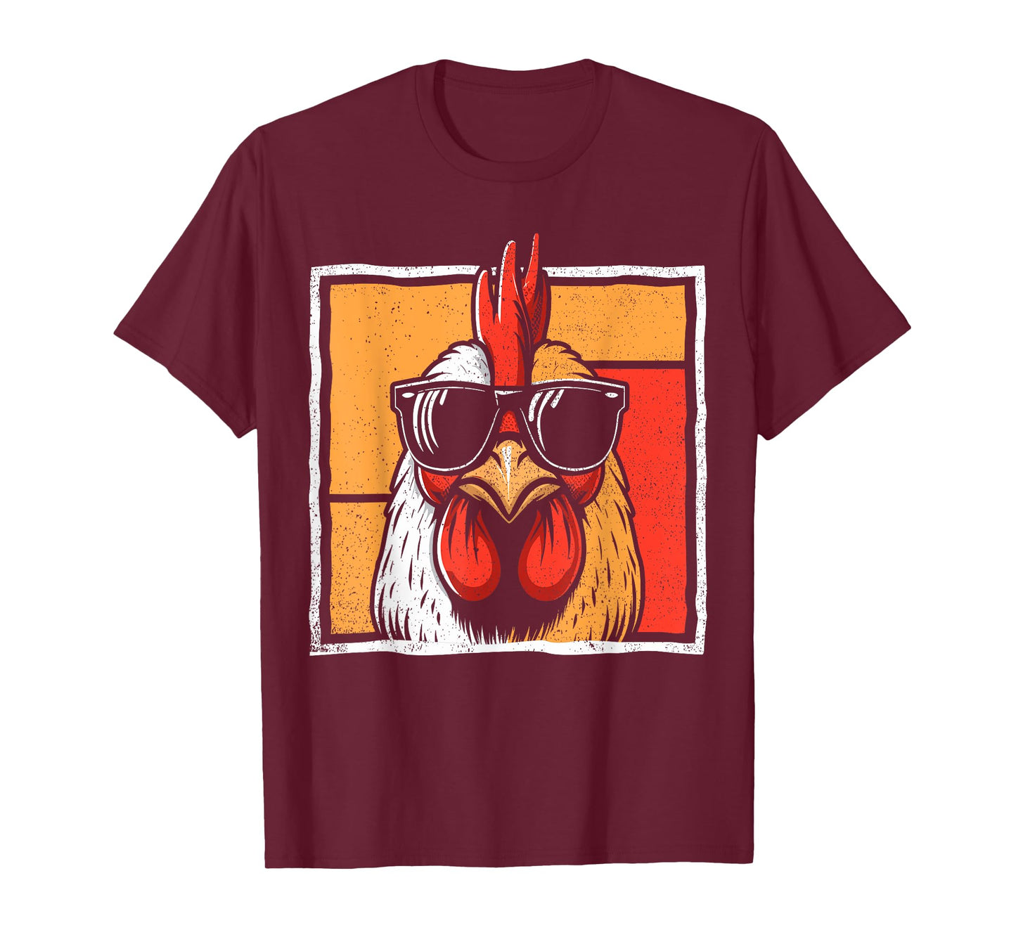 Chicken Vintage Funny rooster Farmer Chickens Fathers Day T-Shirt