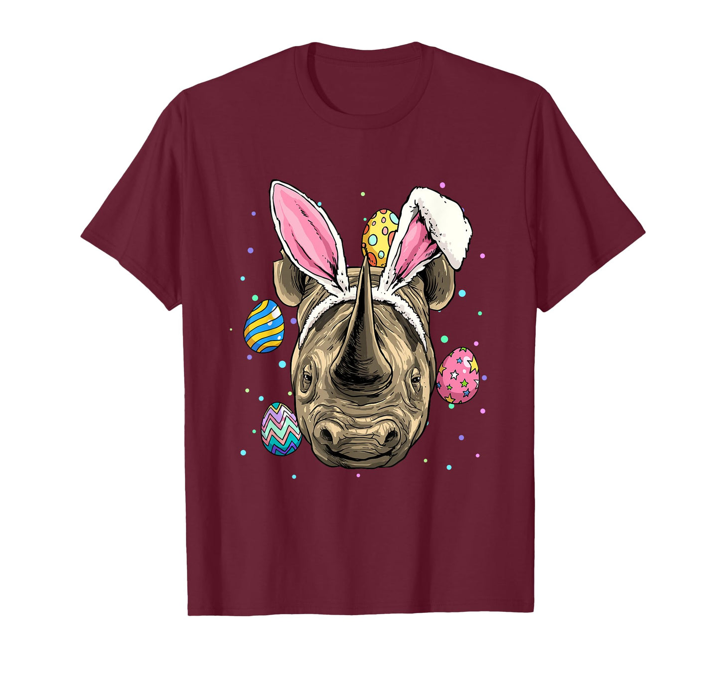 Easter Bunny Rhinoceros Chubby Unicorn Egg Hunts Rhino Lover T-Shirt