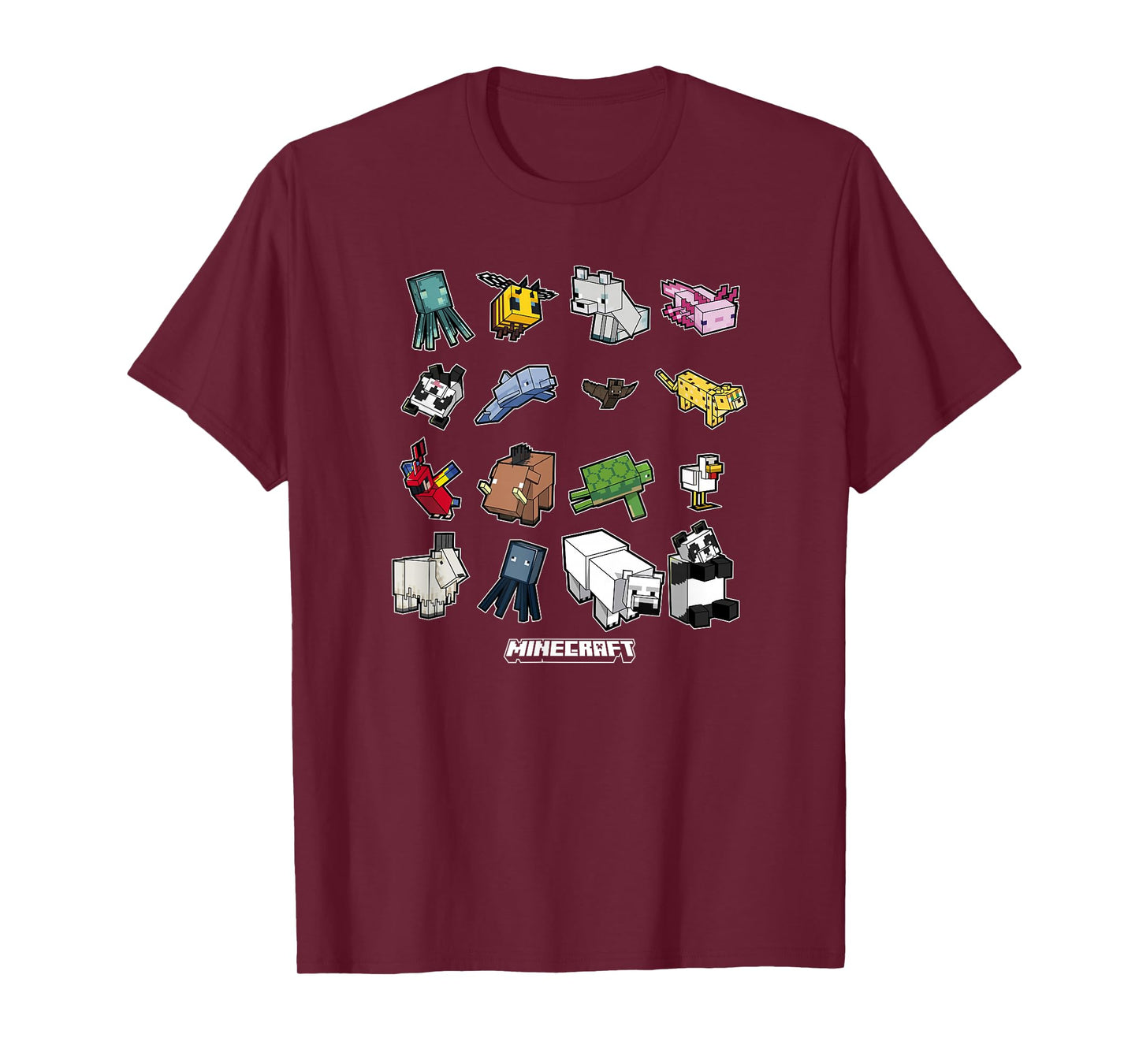 Minecraft Animal Mobs Poster T-Shirt