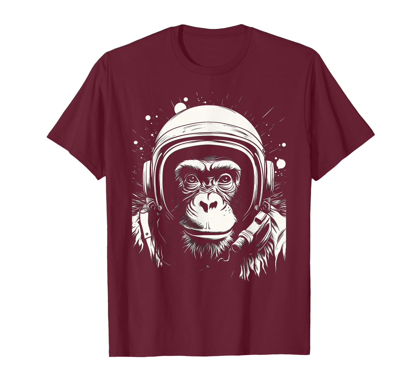 iconic monkey astronaut in astronautsuit in space T-Shirt