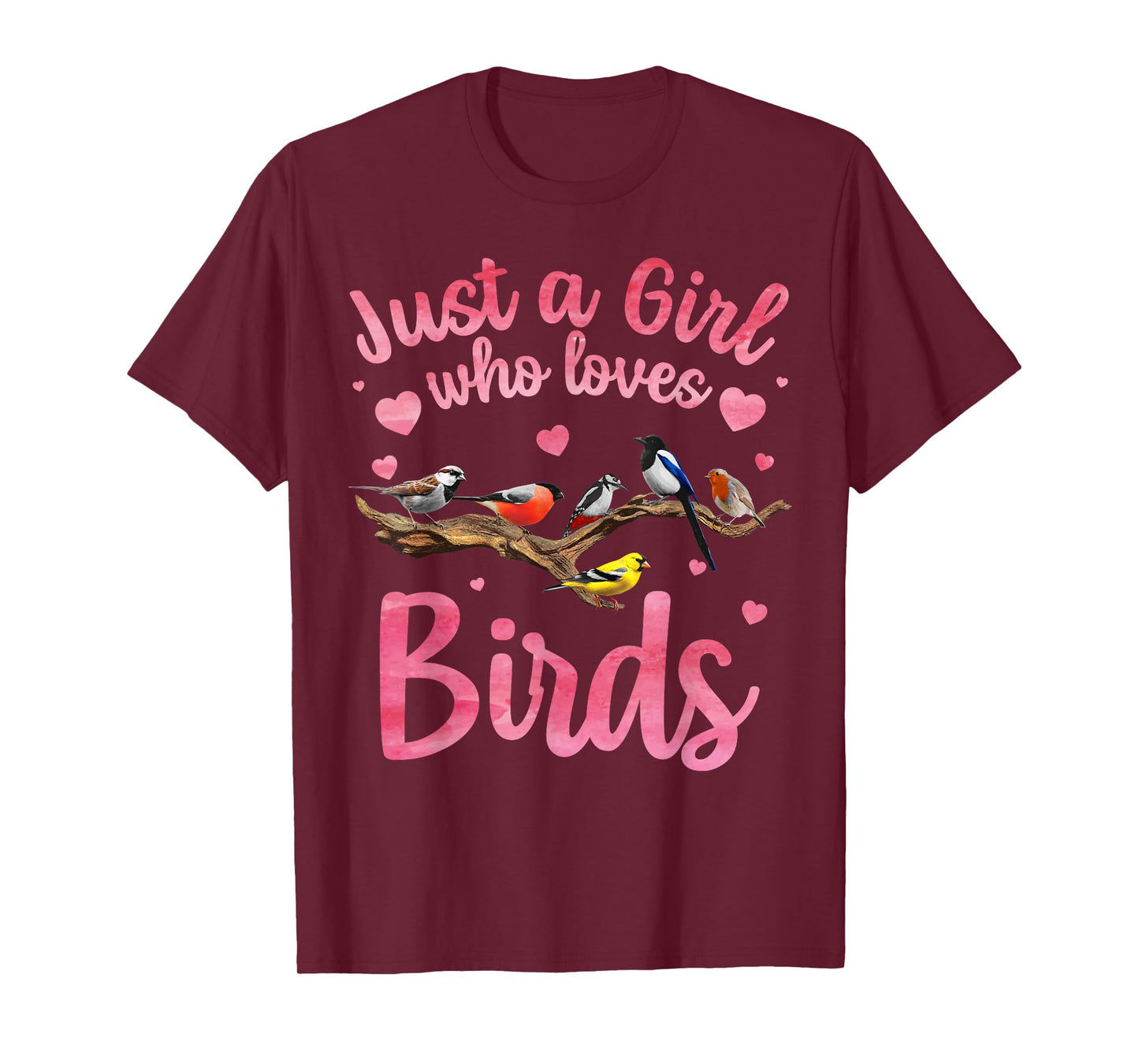 Cool Bird Watcher Art For Women Girls Birding Nerd Birder T-Shirt