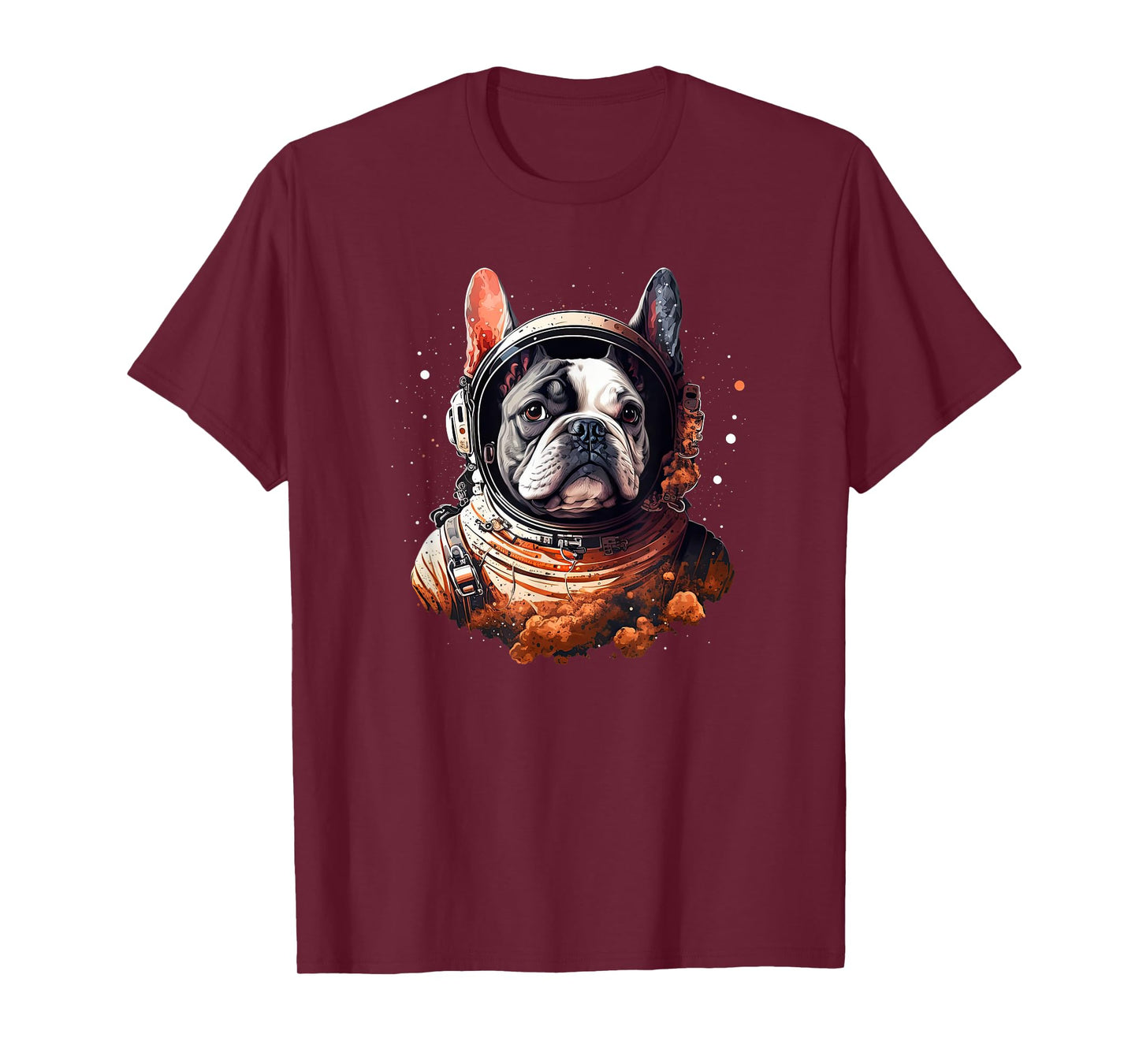 Funny French Bulldog Frenchie Astronaut in the Space Men Women Girls Kids T-Shirt