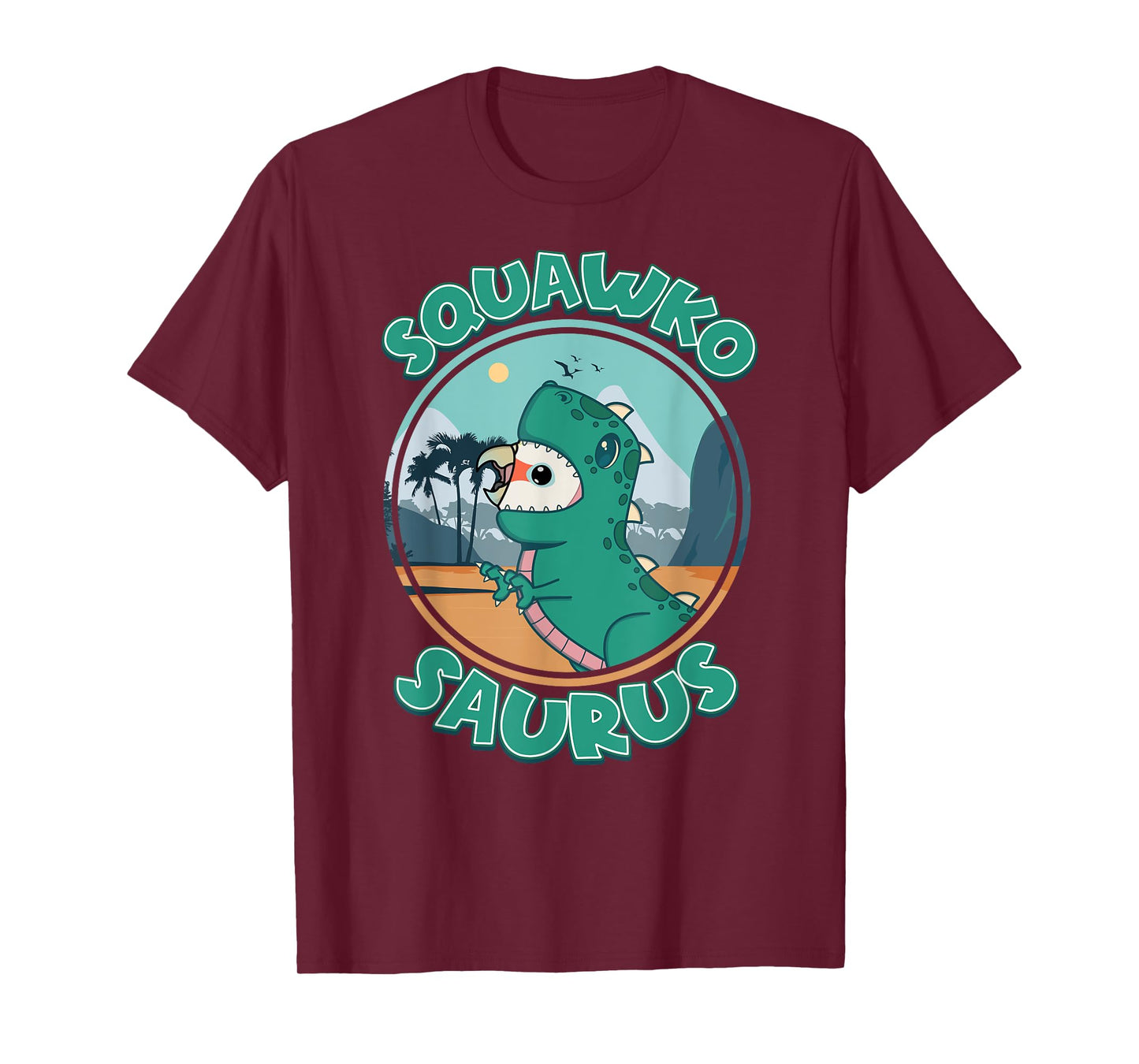 Squawkosaurus T Rex Parrot I Goffins Cockatoo T-Shirt