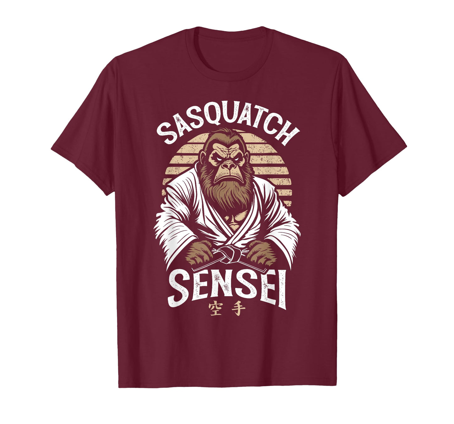 Karate Warrior Legend Sasquatch Sensei Bigfoot Martial Arts T-Shirt