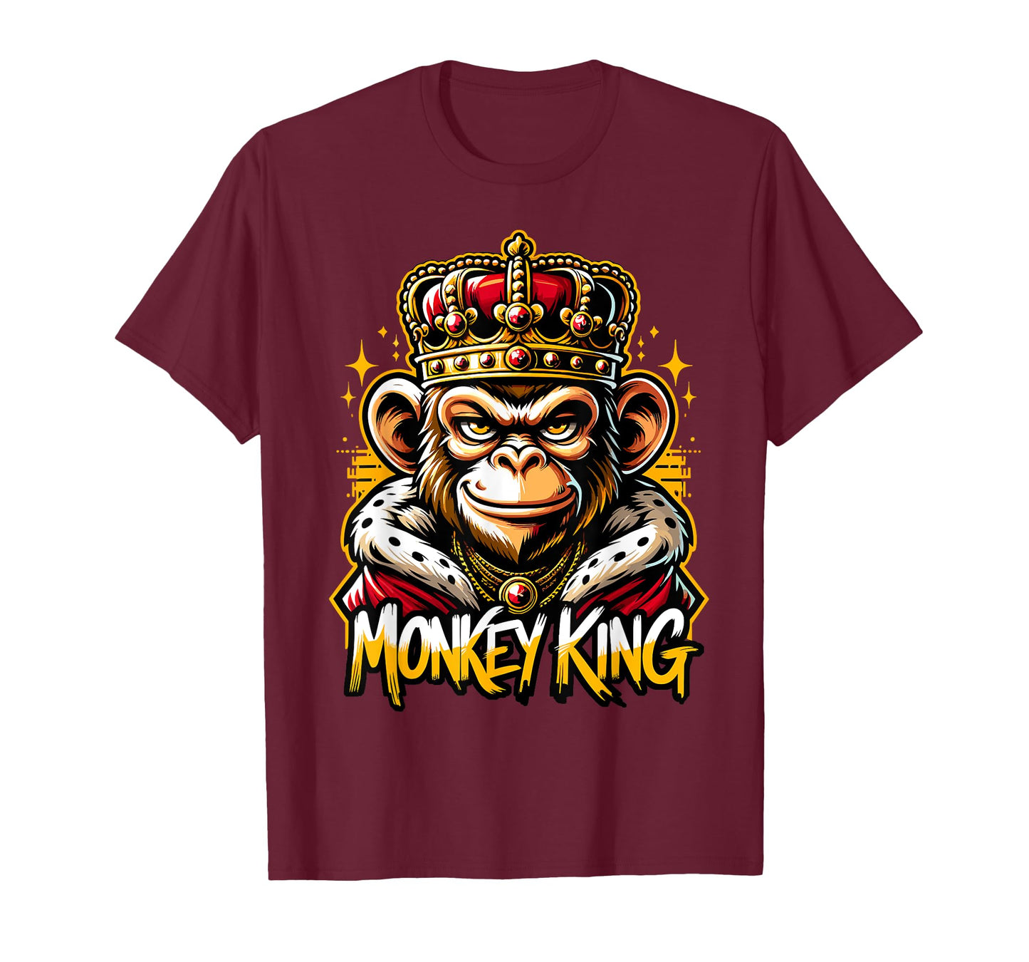 Monkey King | Boys Monkey Lover Tshirt | Mens Monkey T-Shirt