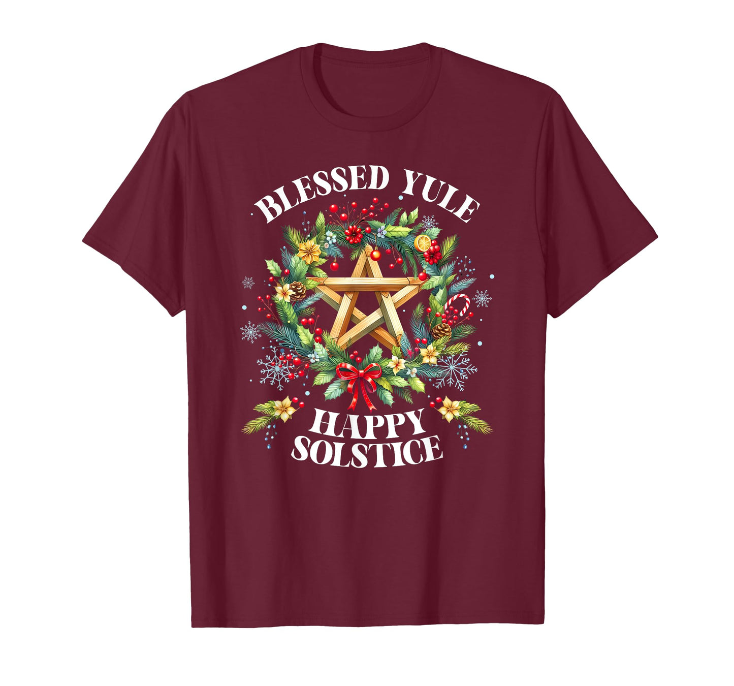 Winter Solstice Yule Christmas Blessed Yule Happy Solstice T-Shirt