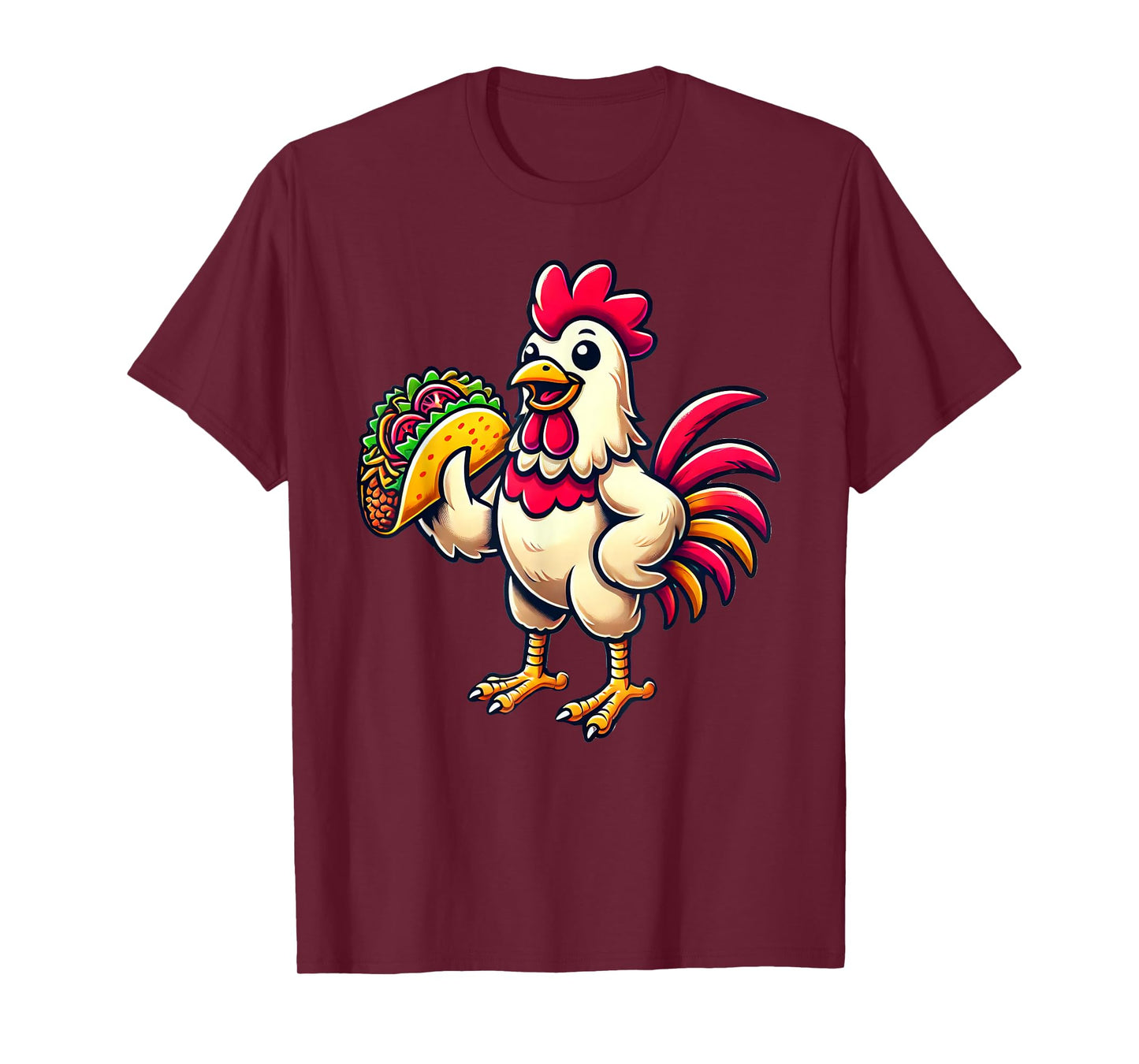 Chicken Eating Taco T-Shirt