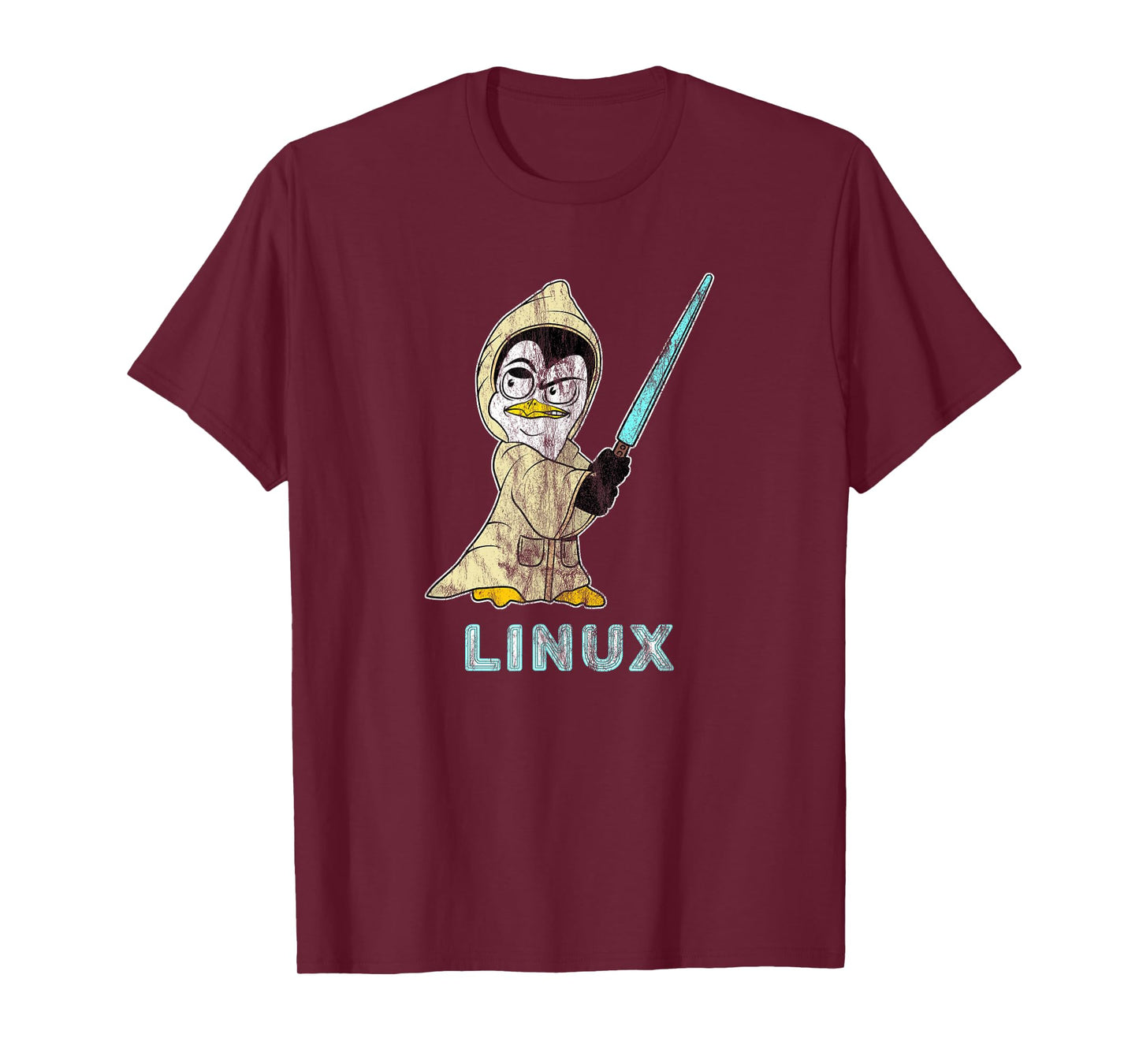 Retro Linux Penguin for Linux Admin and Hacker T-Shirt