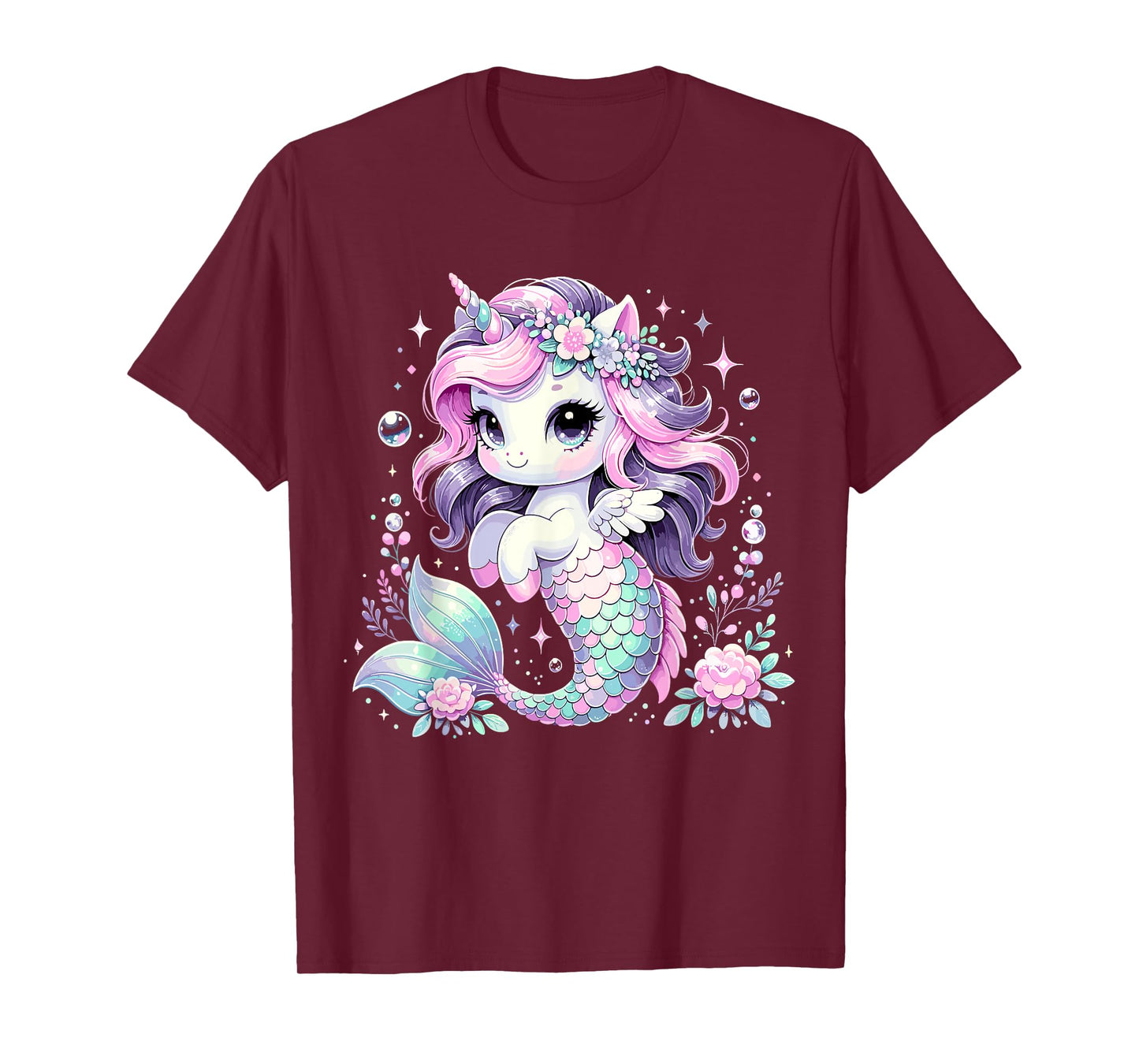 Unicorn Mermaid Birthday Party Mermicorn T-Shirt