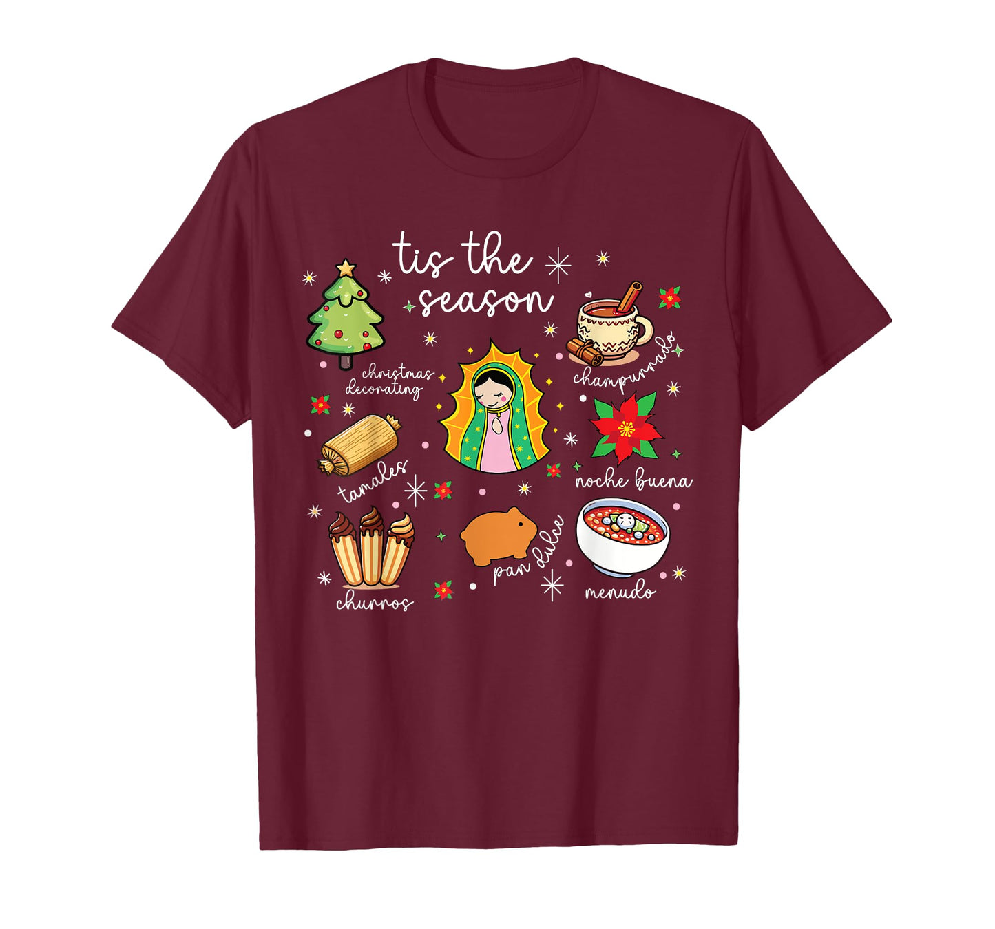 Tis the Season Mexican Christmas Feliz Navidad Xmas Mexican T-Shirt
